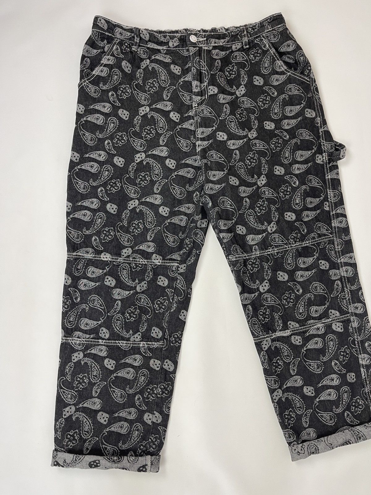 Japanese Brand Vintage double knee carhartt style workwear paisley pants Size US 36 / EU 52 - 1 Thumbnail