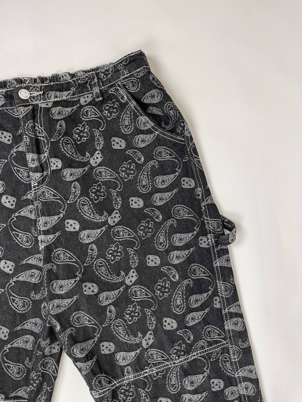 Japanese Brand Vintage double knee carhartt style workwear paisley pants Size US 36 / EU 52 - 7 Thumbnail