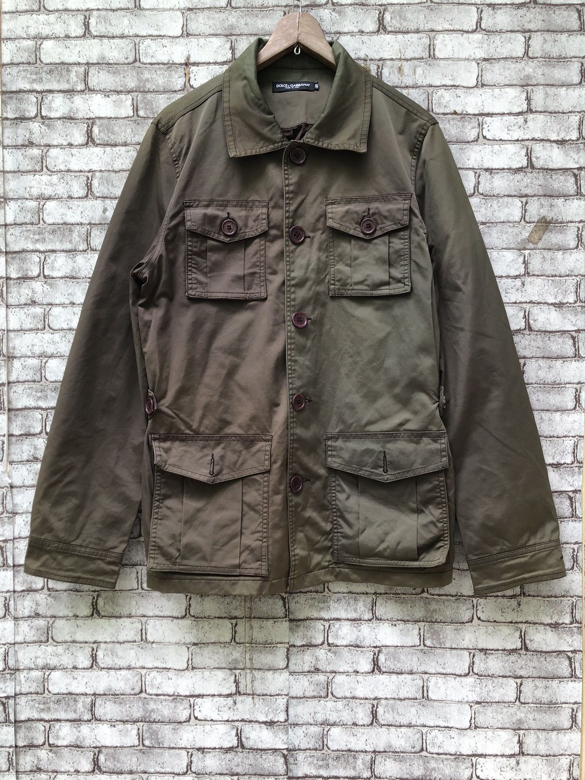 Vintage Dolce & Gabbana sunburn button light jacket