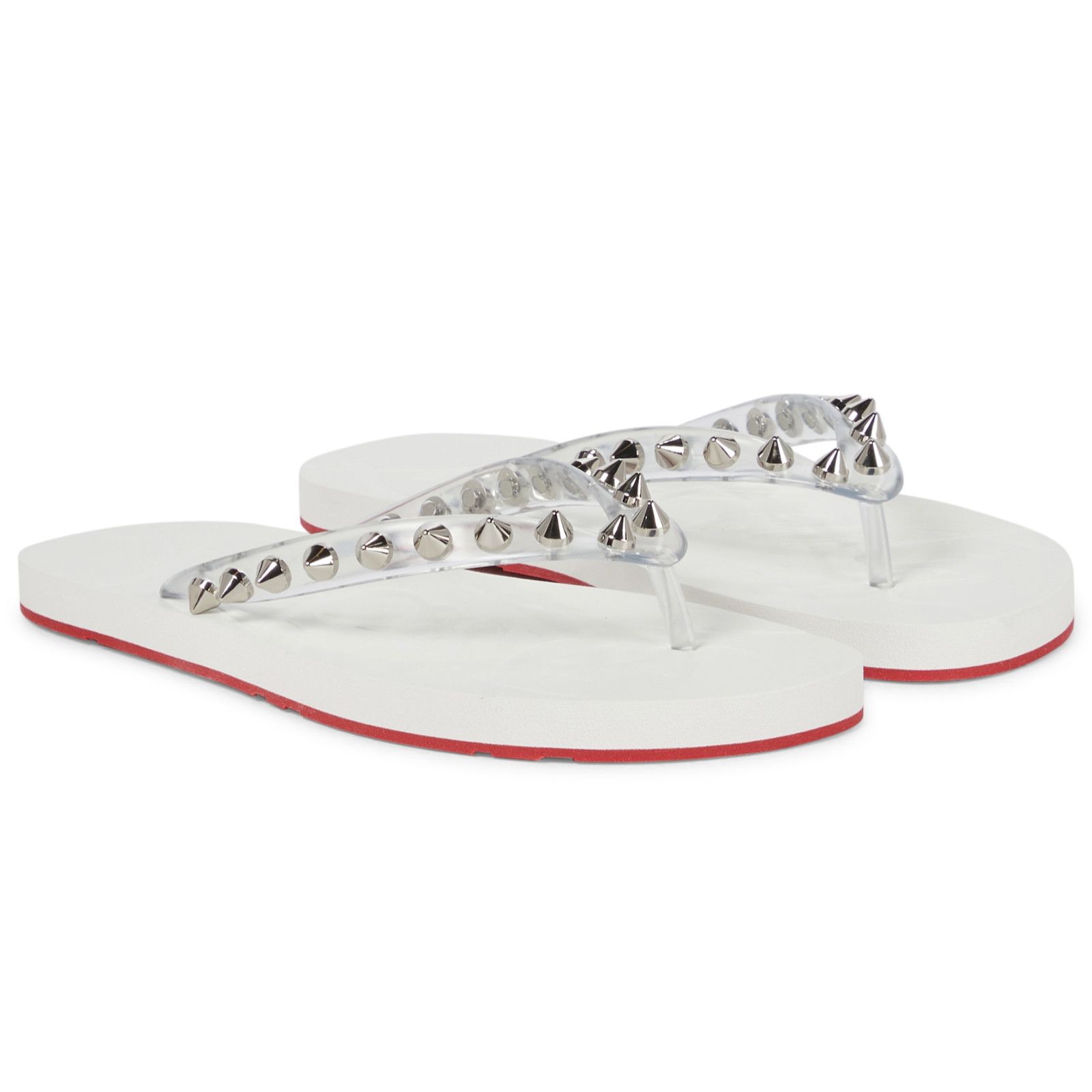 Authentic Christian Louboutin Loubi Flip Spikes Donna Thong