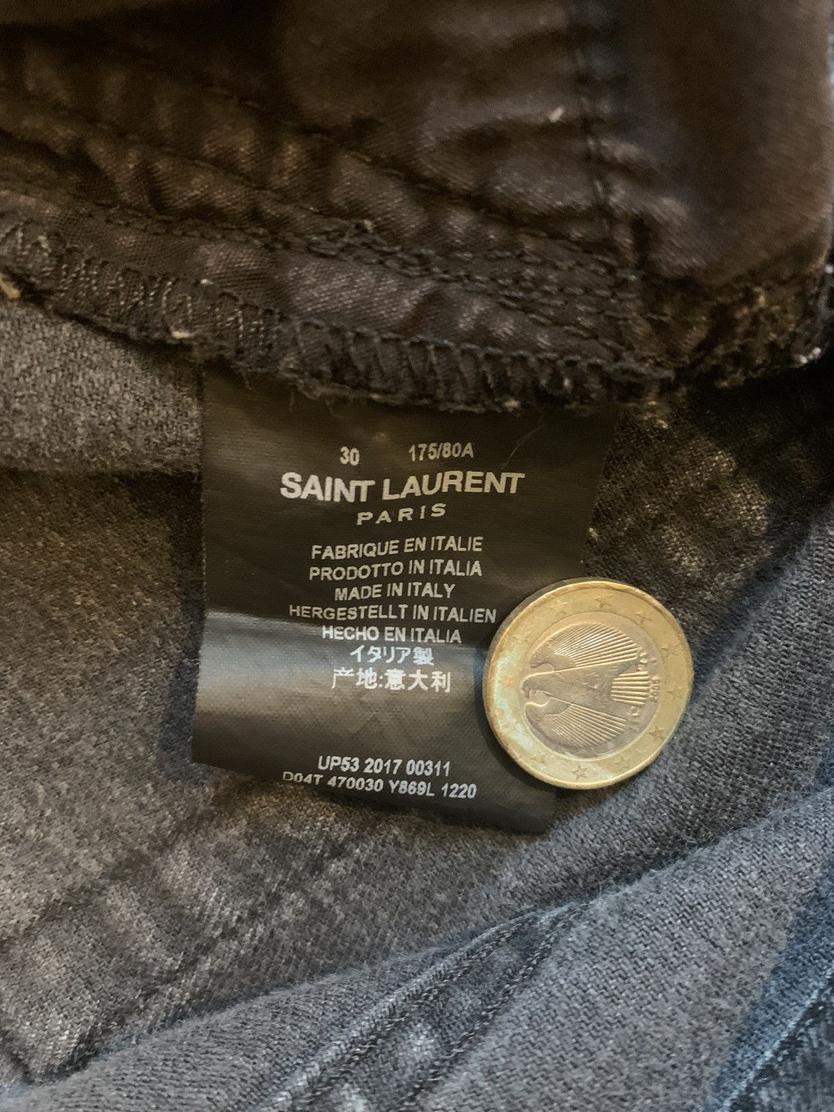 Saint Laurent Paris Saint Laurent Paris D02 M/SK-LW Distressed Jeans Size US 30 / EU 46 - 6 Thumbnail