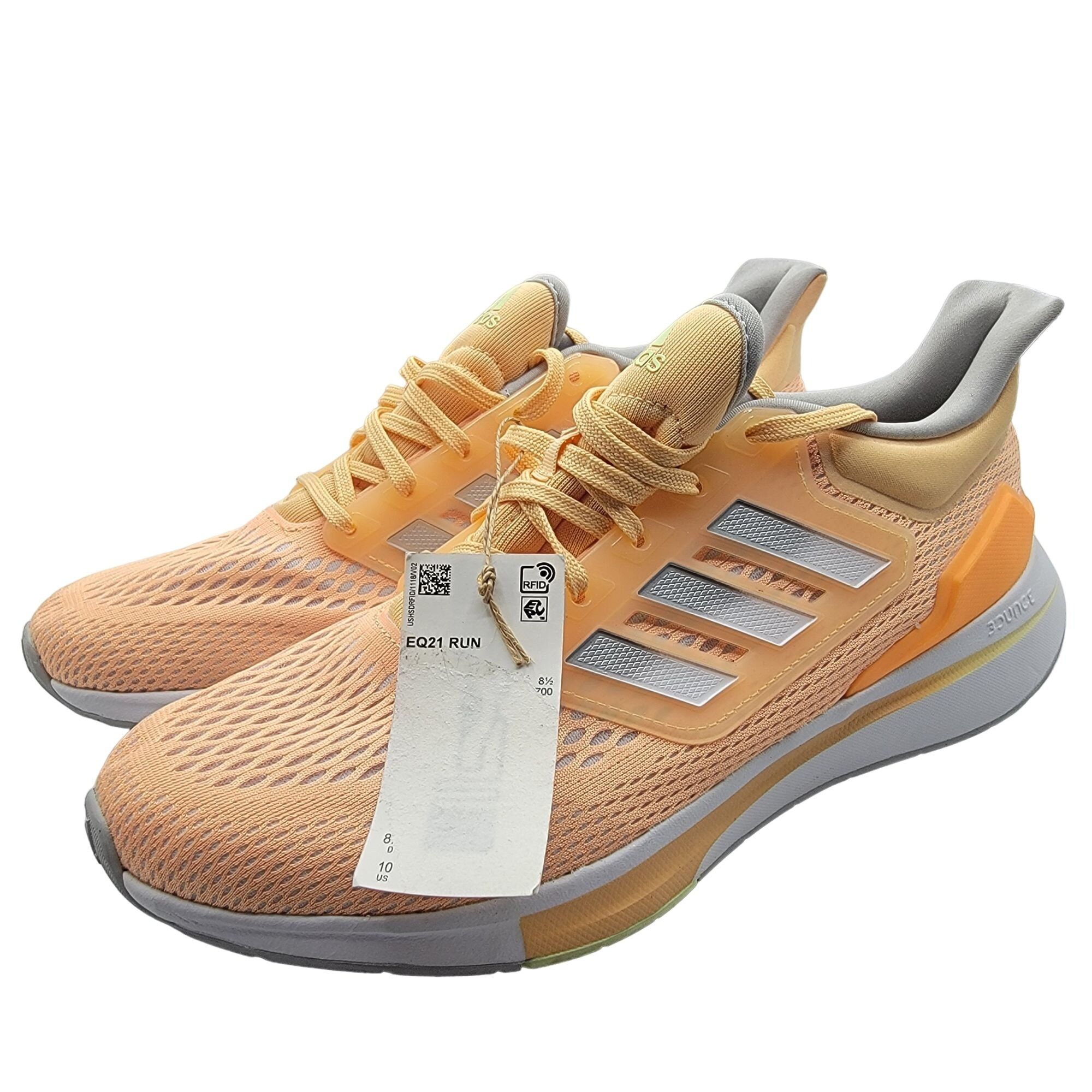 Adidas EQ21 Womens Size 10 Pale Orange Running Athletic Comf