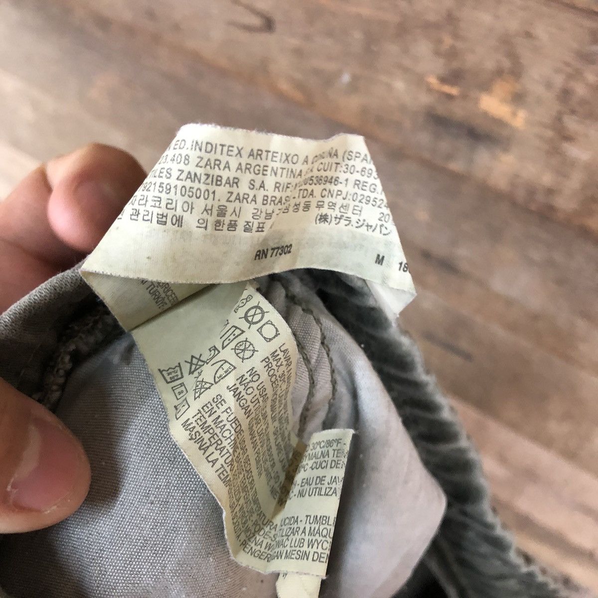 Vintage Zara Man faded Grey Jogger Pants #c1235 Size US 30 / EU 46 - 9 Thumbnail