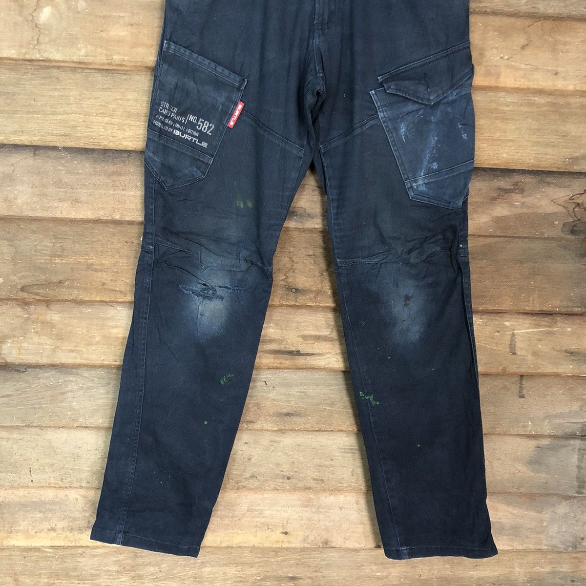 Faded Glory DLL Burtle Dark Blue Multipocket Tactical Cargo Pants #c1246 Size US 30 / EU 46 - 3 Thumbnail