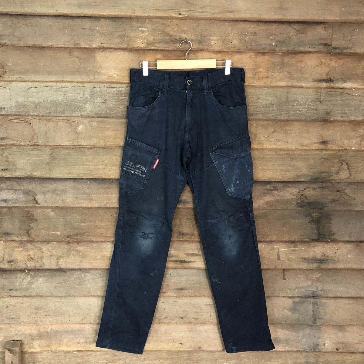 Faded Glory DLL Burtle Dark Blue Multipocket Tactical Cargo Pants #c1246 Size US 30 / EU 46 - 1 Thumbnail