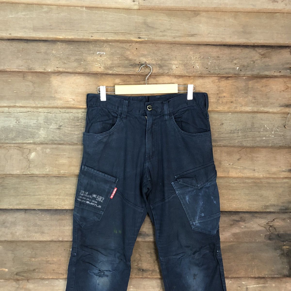 Faded Glory DLL Burtle Dark Blue Multipocket Tactical Cargo Pants #c1246 Size US 30 / EU 46 - 2 Thumbnail