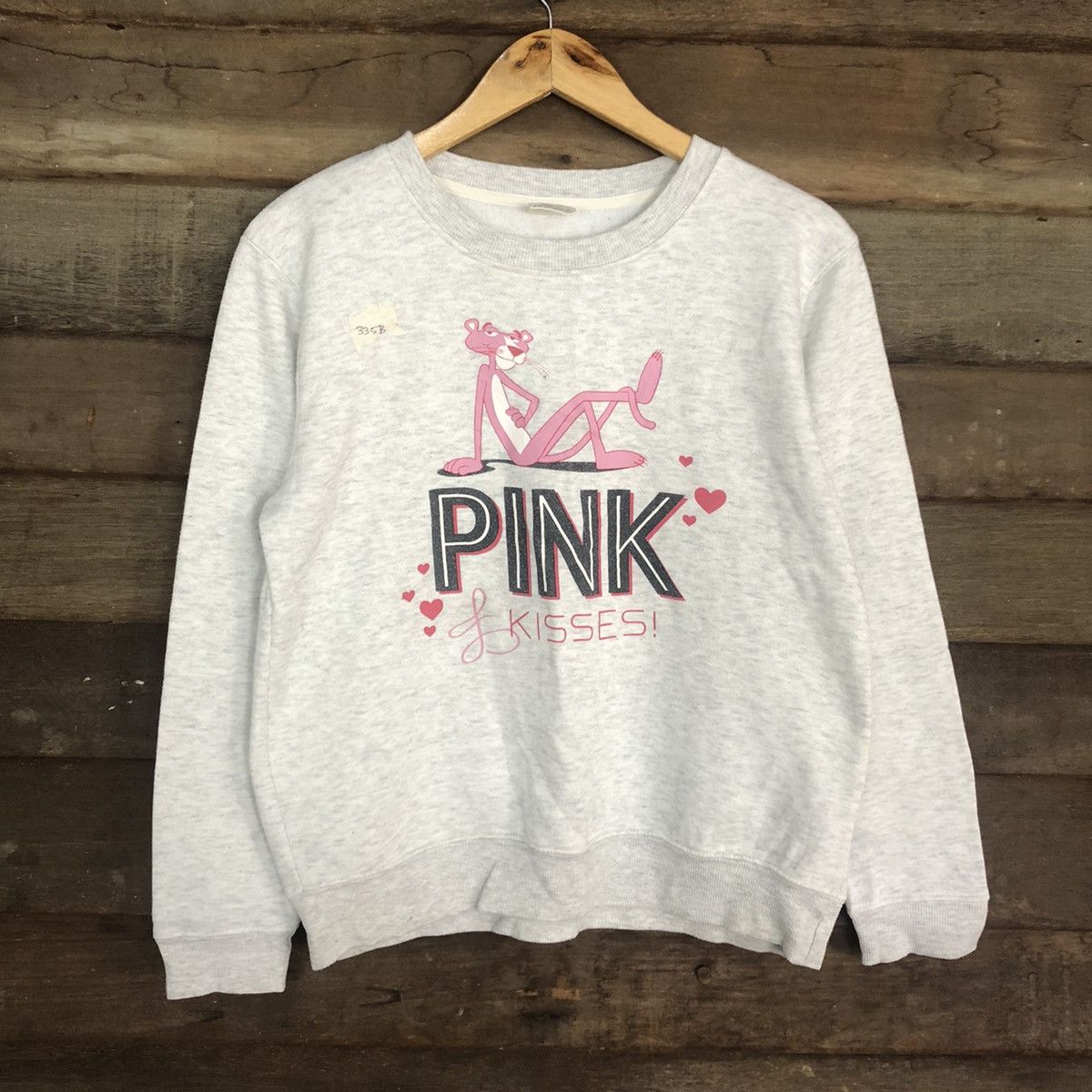 Cartoon Network × Japanese Brand Pink Panther movie cartoon vintage Grey Sweatshirt #335B Size L / US 10 / IT 46 - 8 Thumbnail