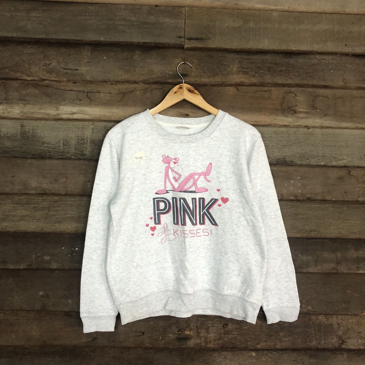 Cartoon Network × Japanese Brand Pink Panther movie cartoon vintage Grey Sweatshirt #335B Size L / US 10 / IT 46 - 1 Thumbnail