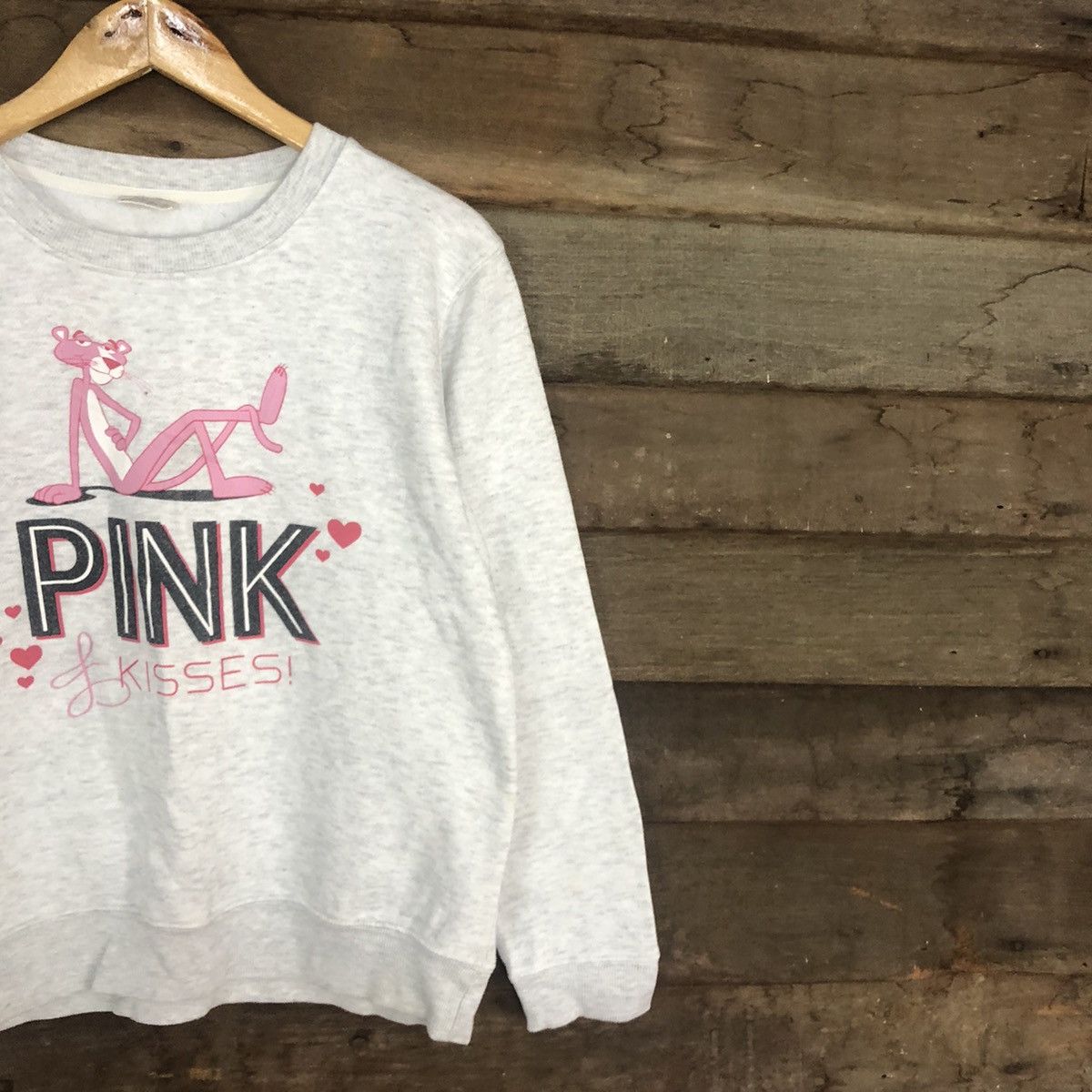 Cartoon Network × Japanese Brand Pink Panther movie cartoon vintage Grey Sweatshirt #335B Size L / US 10 / IT 46 - 5 Thumbnail