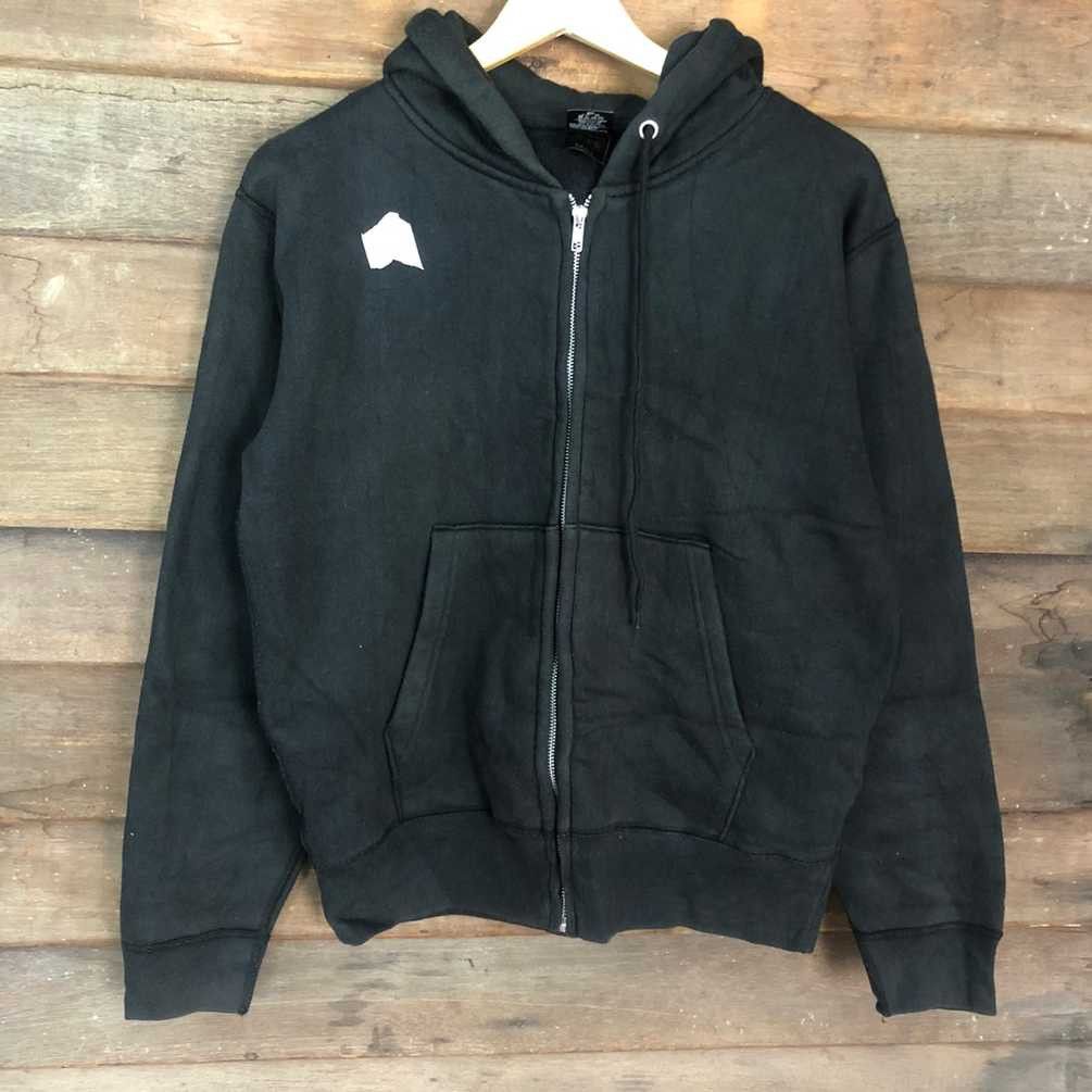 Vintage Kinjo Gakuin University Cross Stitch Black Hoodies #336B Size US M / EU 48-50 / 2 - 11 Thumbnail