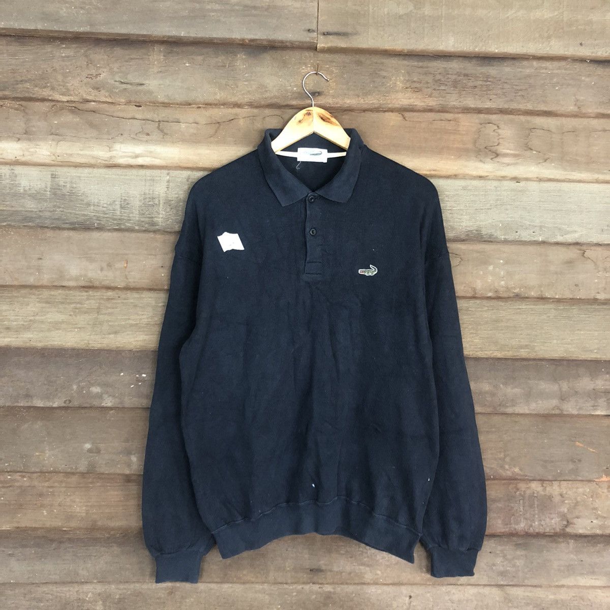 image of Crocodile Vintage Dark Blue Sweatshirt 332B, Men's (Size Large)