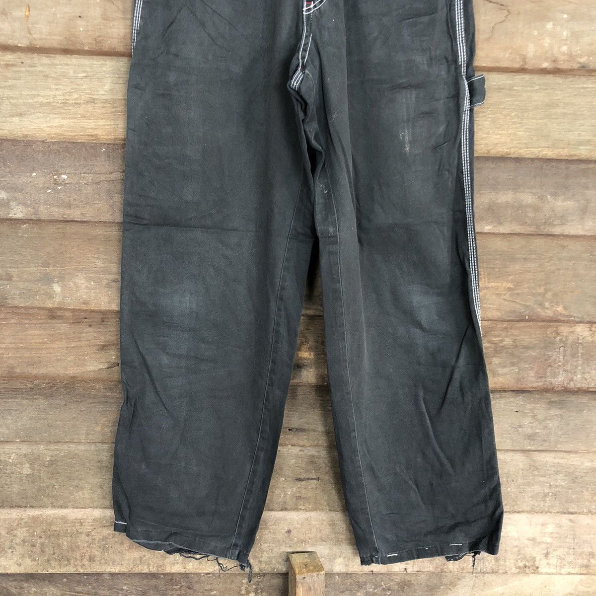 Japanese Brand × Vintage BeeBell workwear vintage Black Straight Pants #c1229 Size US 26 / EU 42 - 3 Thumbnail