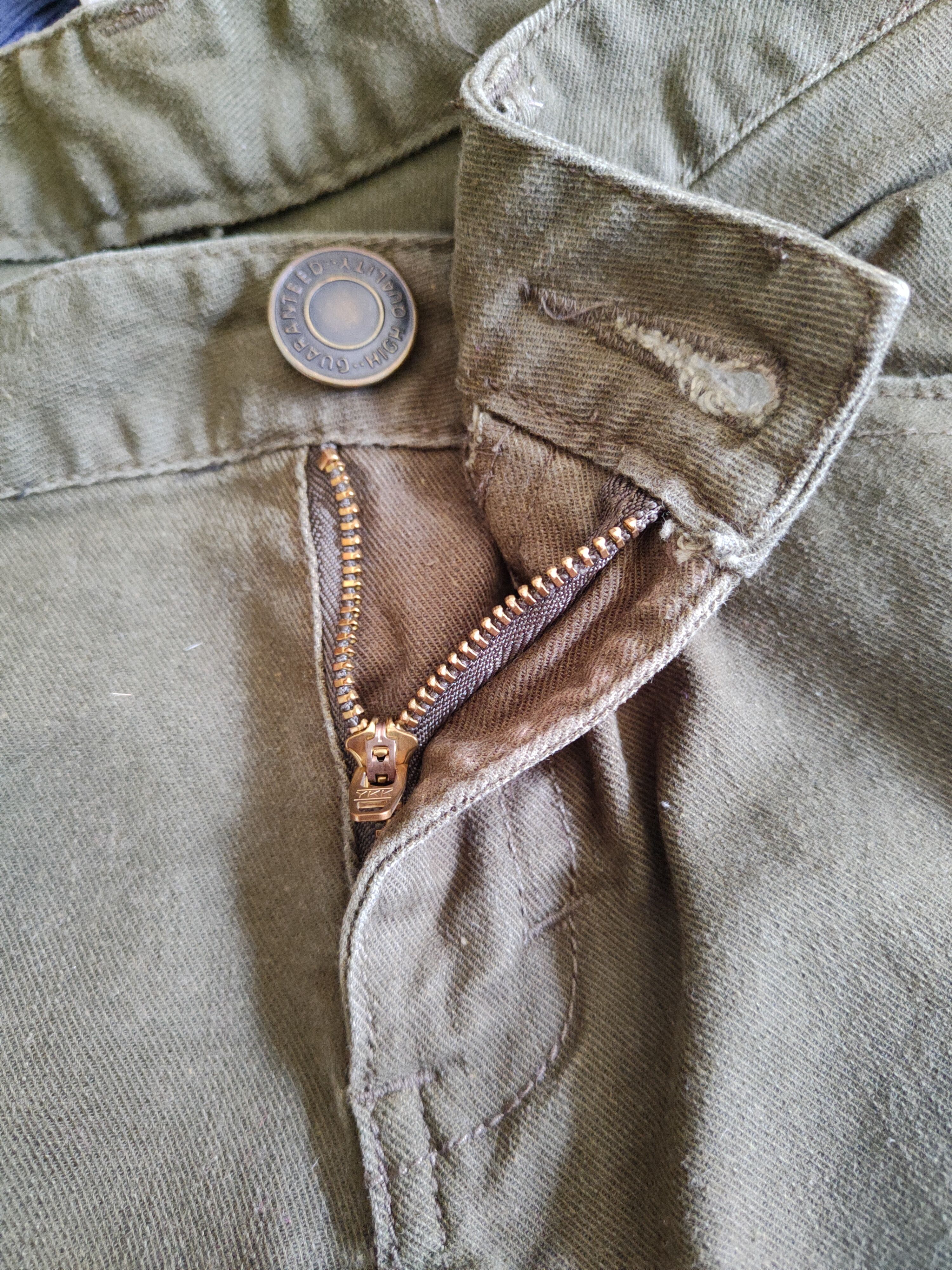 Japanese Brand Japan Green Multi Pocket Tactical Cargo Skinny Pants #253B Size 26" / US 2 / IT 38 - 12 Thumbnail