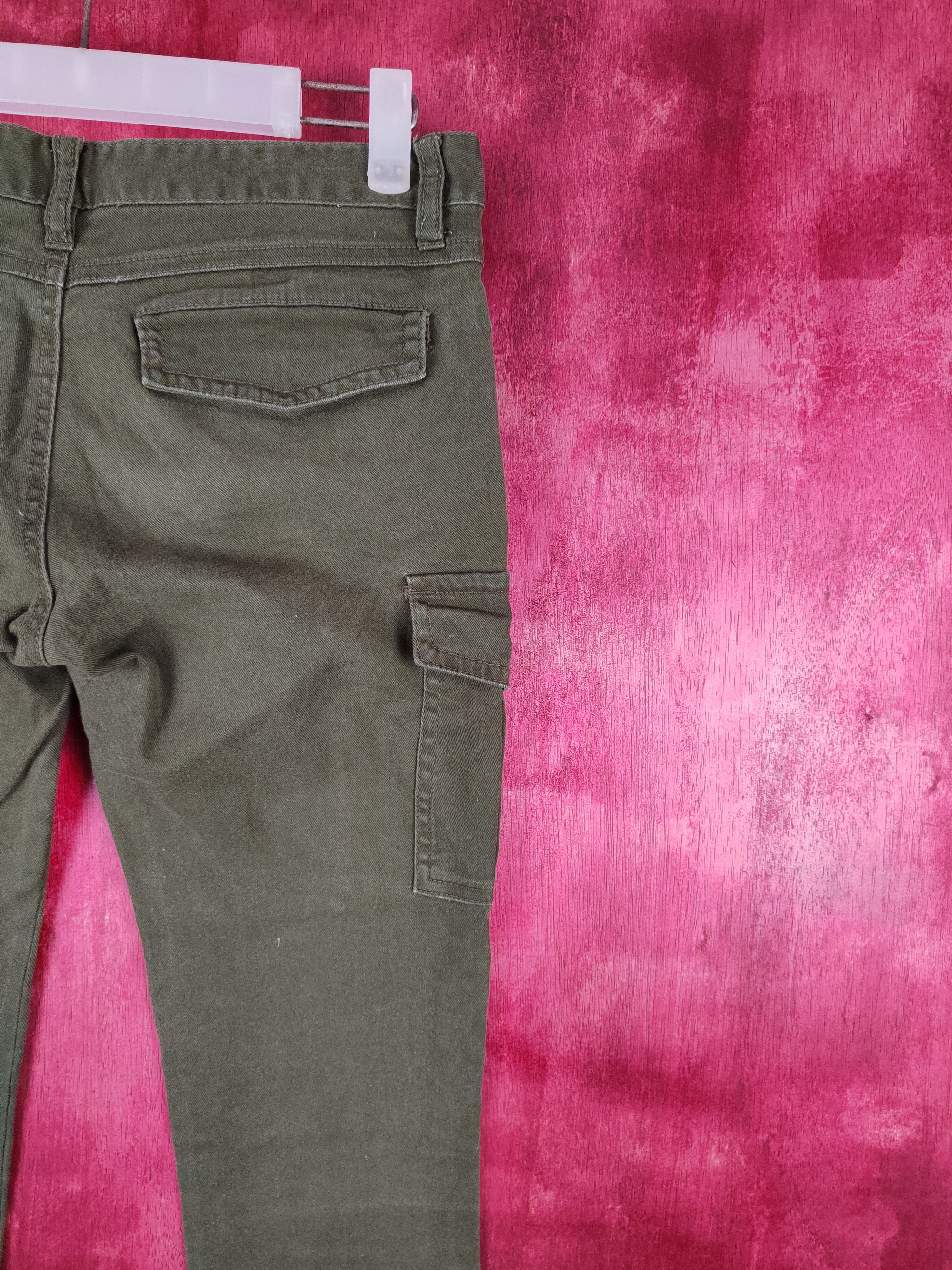 Japanese Brand Japan Green Multi Pocket Tactical Cargo Skinny Pants #253B Size 26" / US 2 / IT 38 - 10 Thumbnail