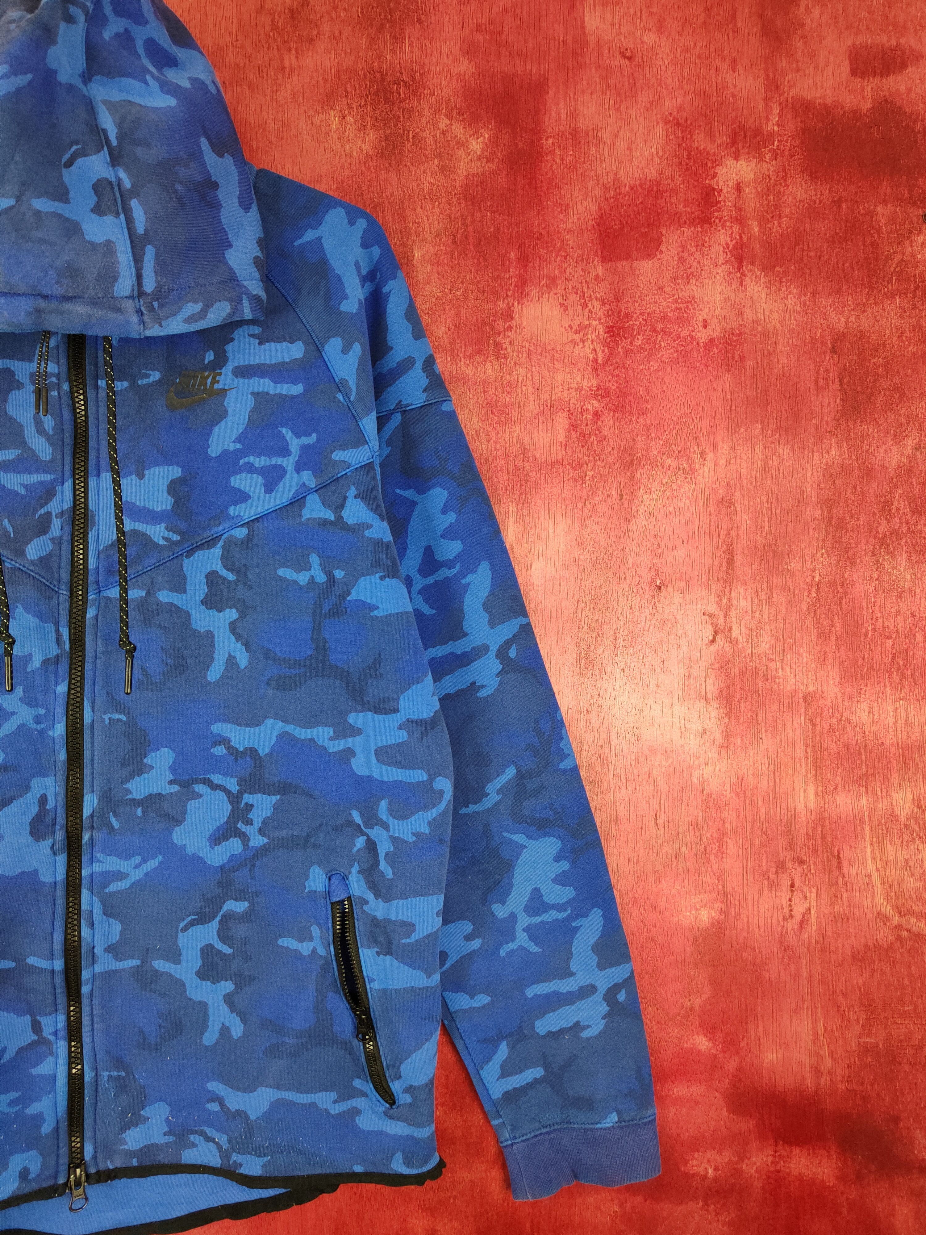 Nike Nike Blue Military Hoodie Sweater #298B Size US L / EU 52-54 / 3 - 6 Thumbnail