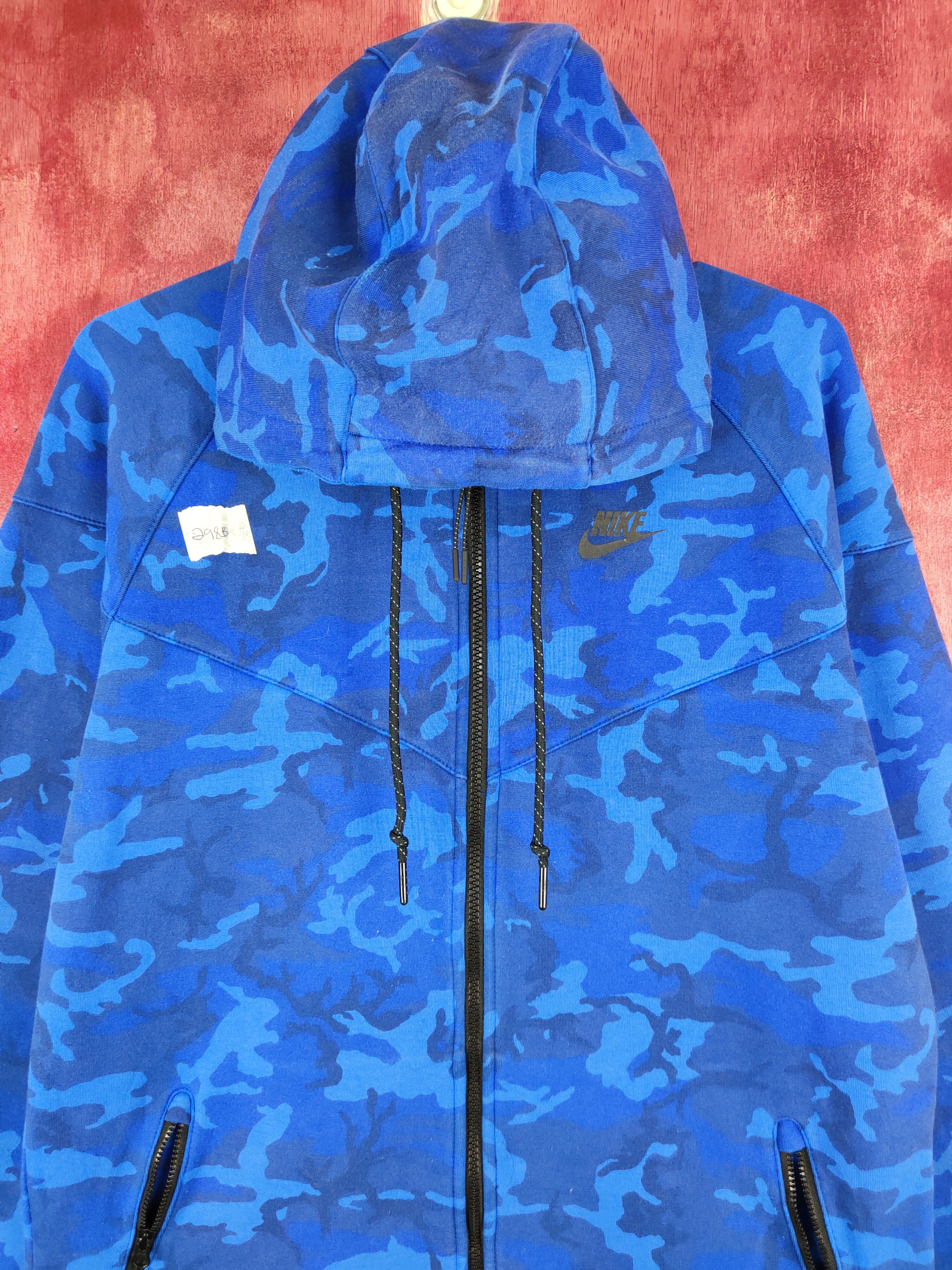 Nike Nike Blue Military Hoodie Sweater #298B Size US L / EU 52-54 / 3 - 3 Thumbnail