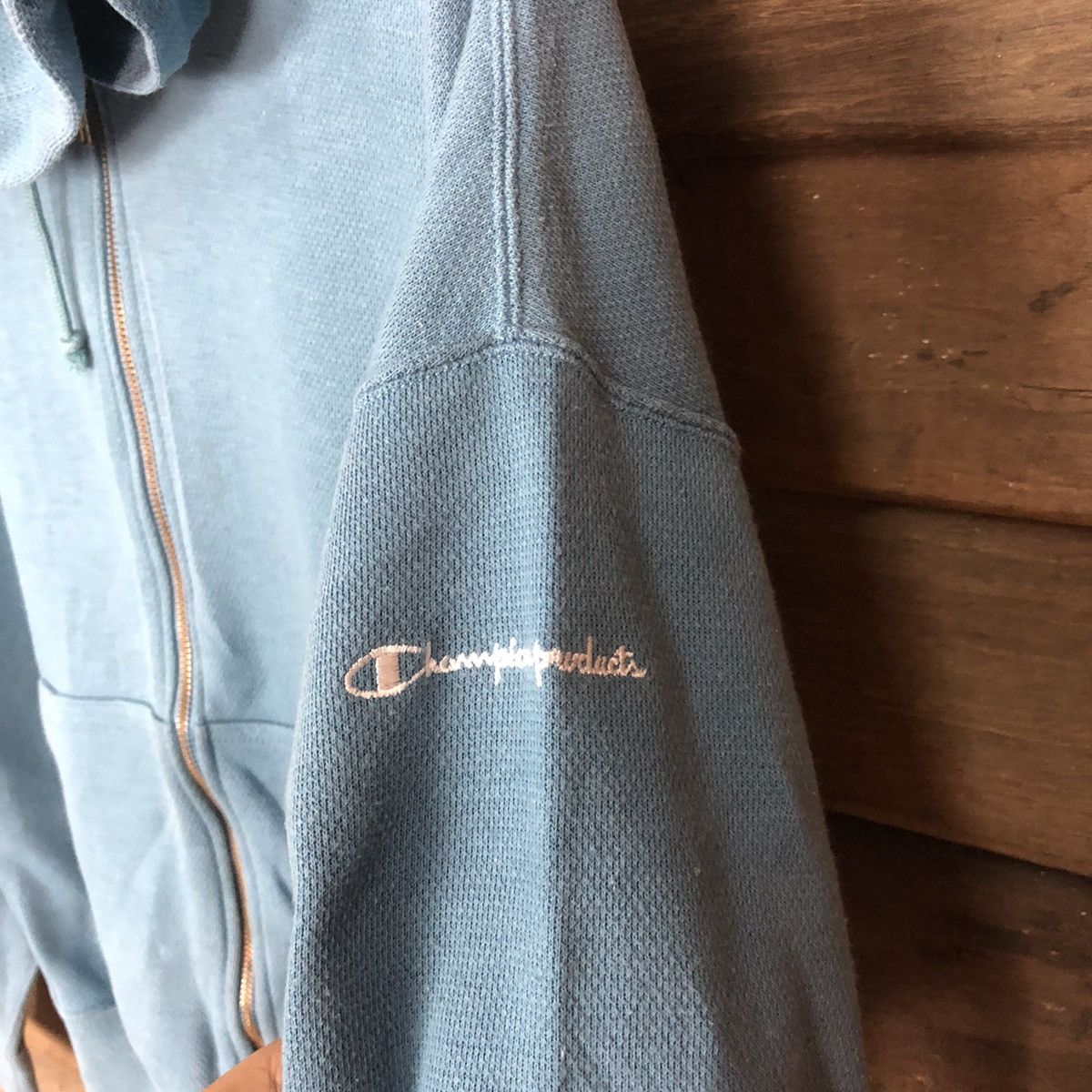 Champion Champion vintage jaspo Blue Hoodie #357B Size US M / EU 48-50 / 2 - 6 Thumbnail