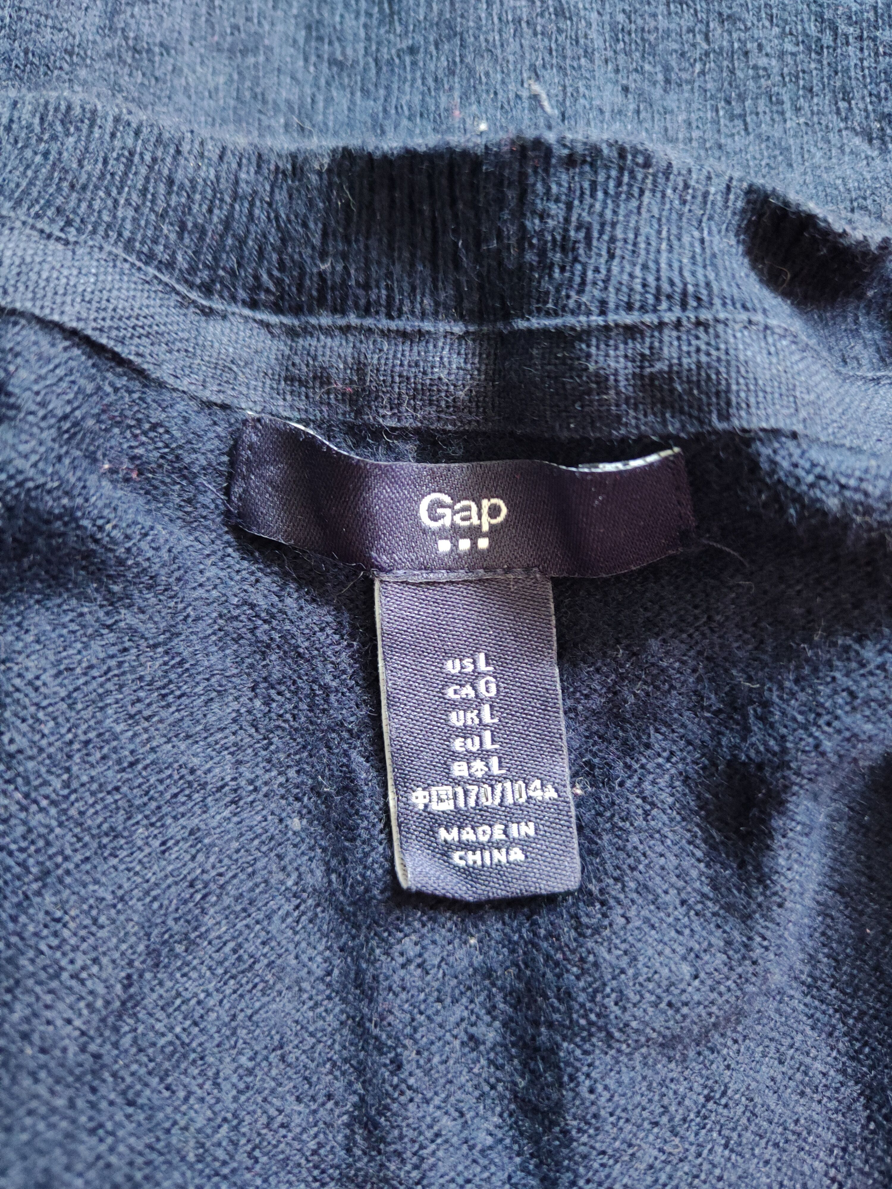 Gap GAP Dark Blue Knitwear Cardigan #427B Size L / US 10 / IT 46 - 11 Thumbnail