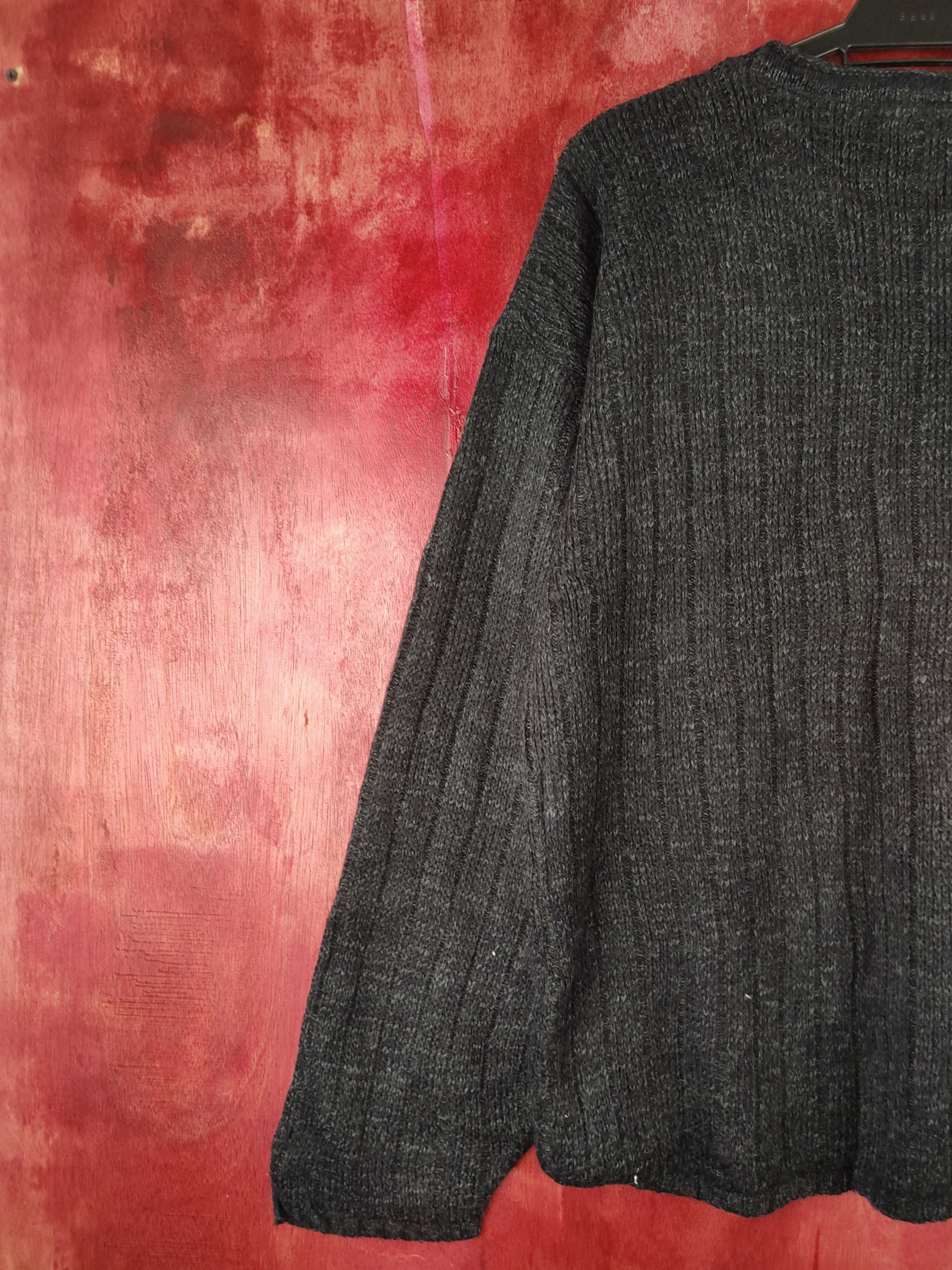 Vintage New Era Black Knitwear sweatshirt #428B Size US L / EU 52-54 / 3 - 8 Thumbnail