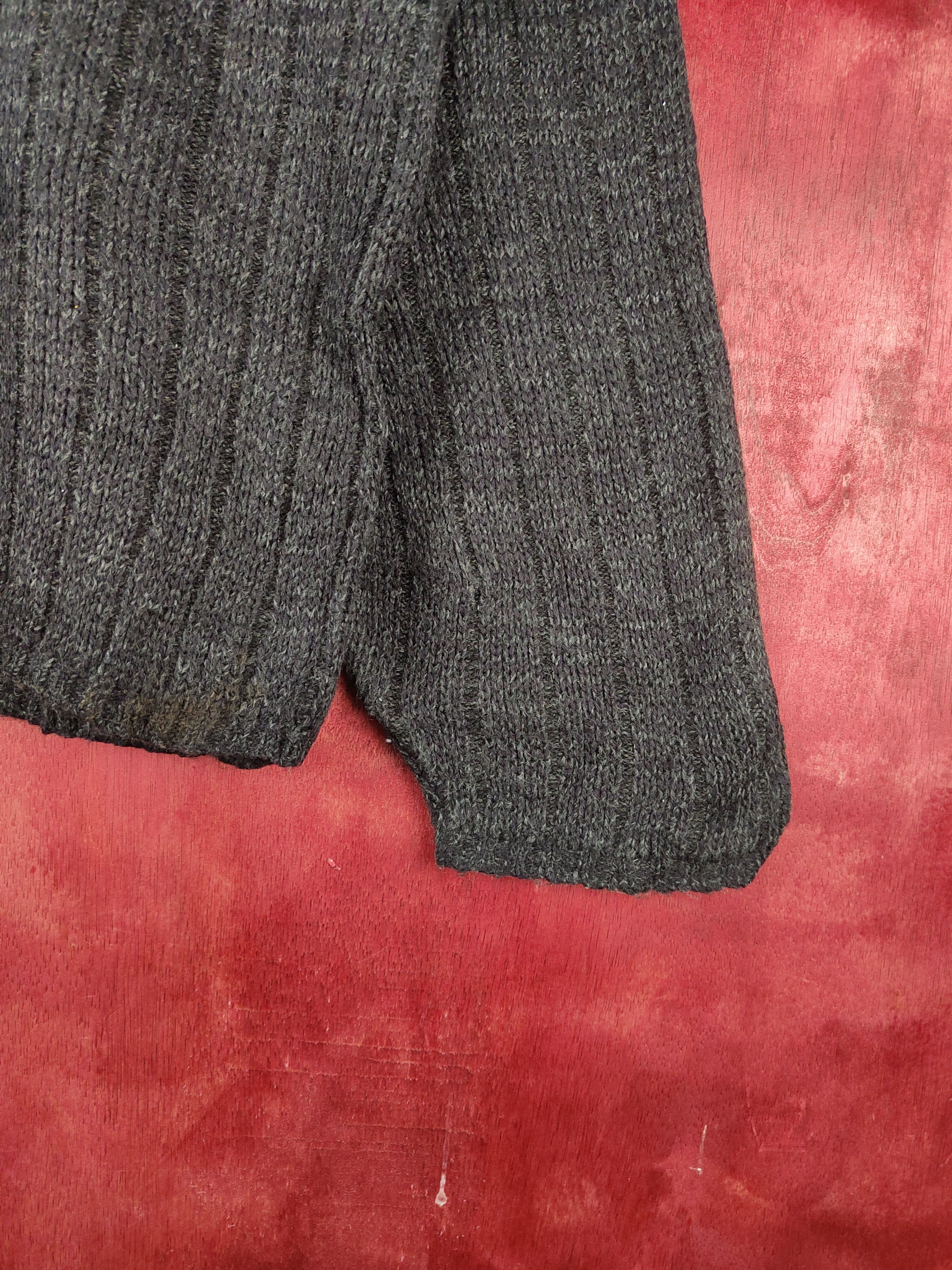 Vintage New Era Black Knitwear sweatshirt #428B Size US L / EU 52-54 / 3 - 6 Thumbnail