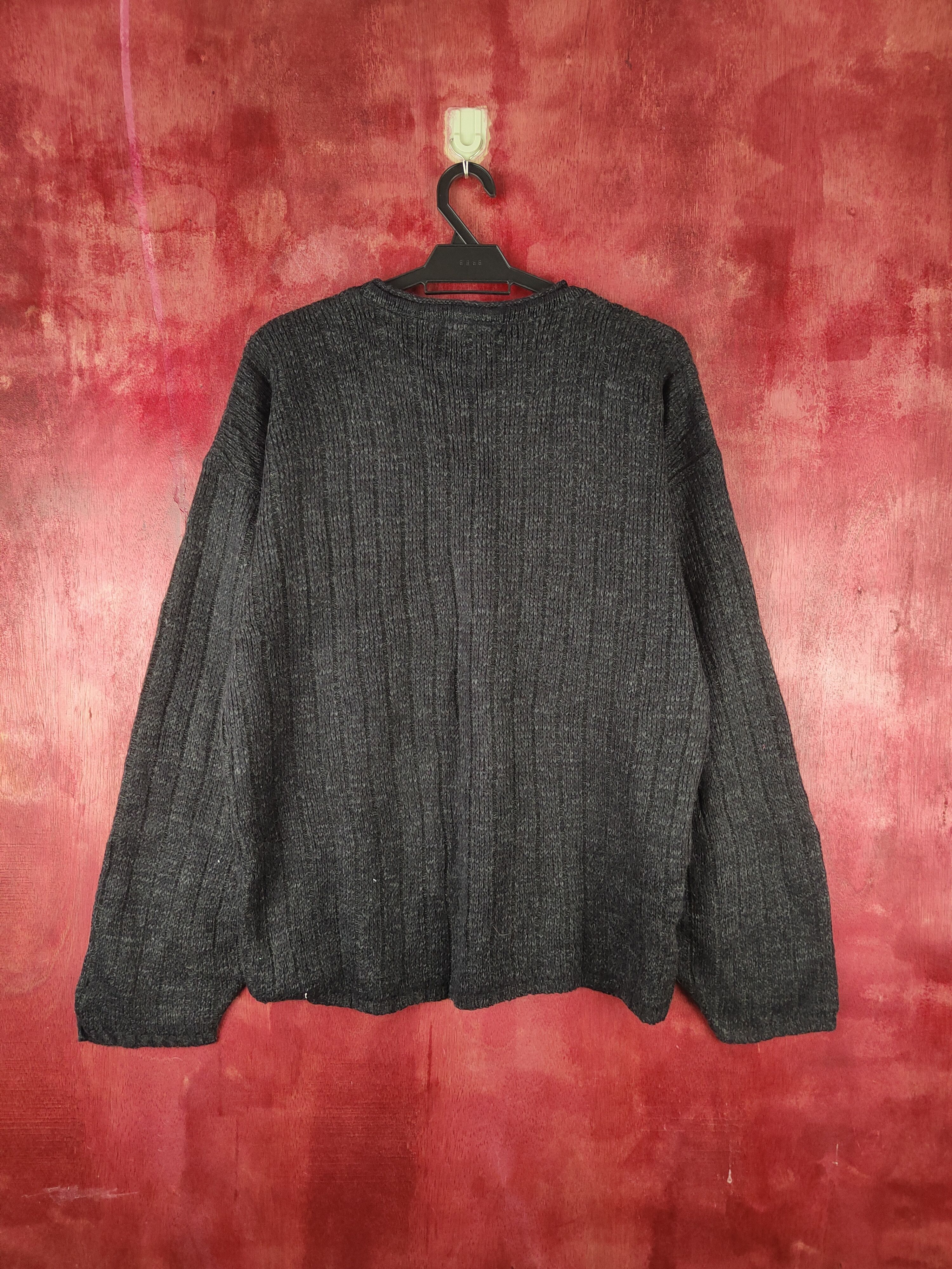 Vintage New Era Black Knitwear sweatshirt #428B Size US L / EU 52-54 / 3 - 7 Thumbnail