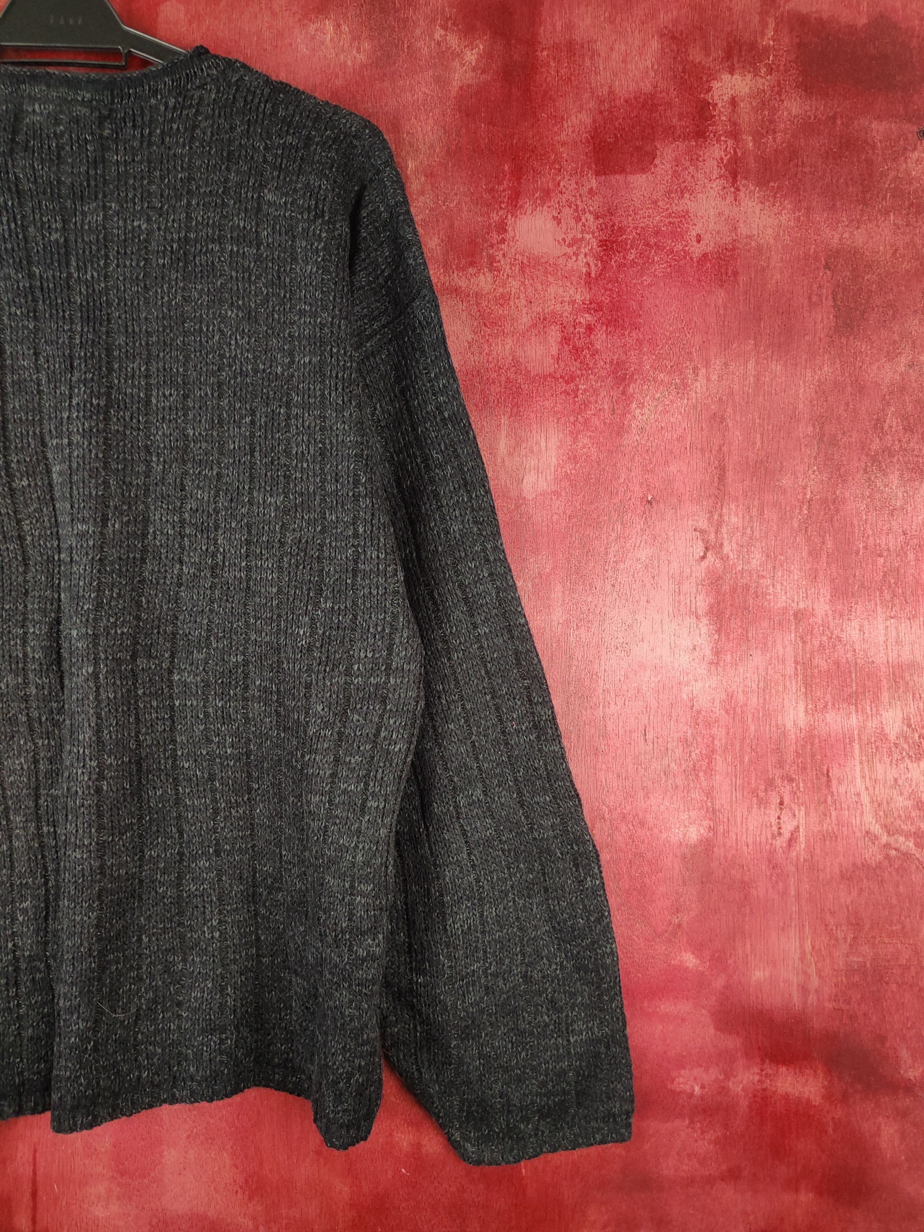 Vintage New Era Black Knitwear sweatshirt #428B Size US L / EU 52-54 / 3 - 9 Thumbnail