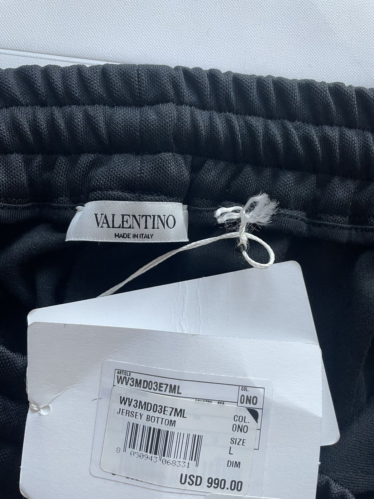 Giovanni Valentino × Valentino $1,100 Value Brand NEW Iconic Classic VLTN Logo Sweatpants Size US 32 / EU 48 - 8 Thumbnail