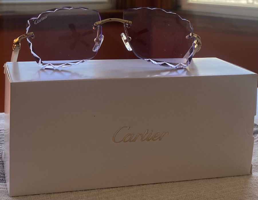 Cartier Cartier C17A37F Aztec gold acetate temples Grailed