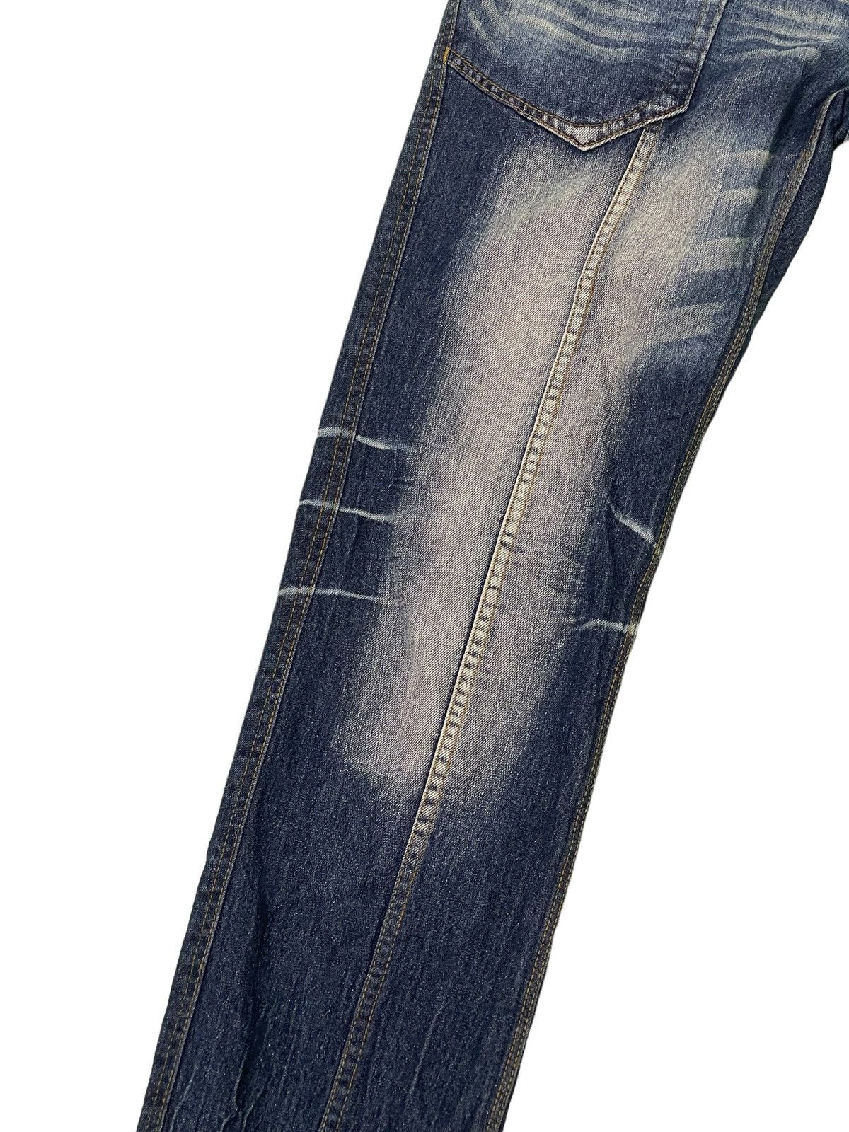 Japanese Brand Slim Jeans Hideaways Nicole Acid Wash Clawmarks Tapered 19🟦 Size US 31 - 7 Thumbnail