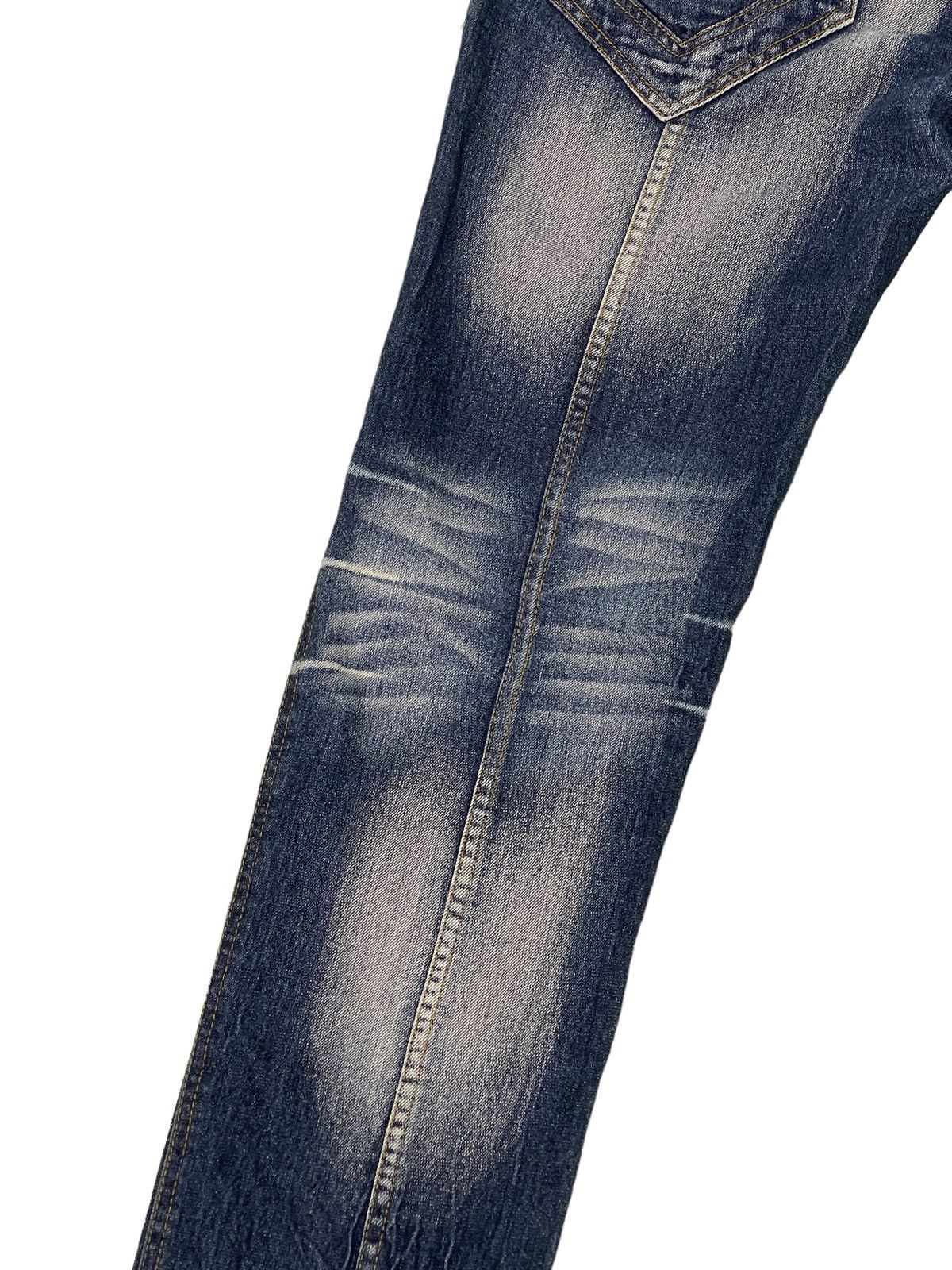 Japanese Brand Slim Jeans Hideaways Nicole Acid Wash Clawmarks Tapered 19🟦 Size US 31 - 16 Thumbnail