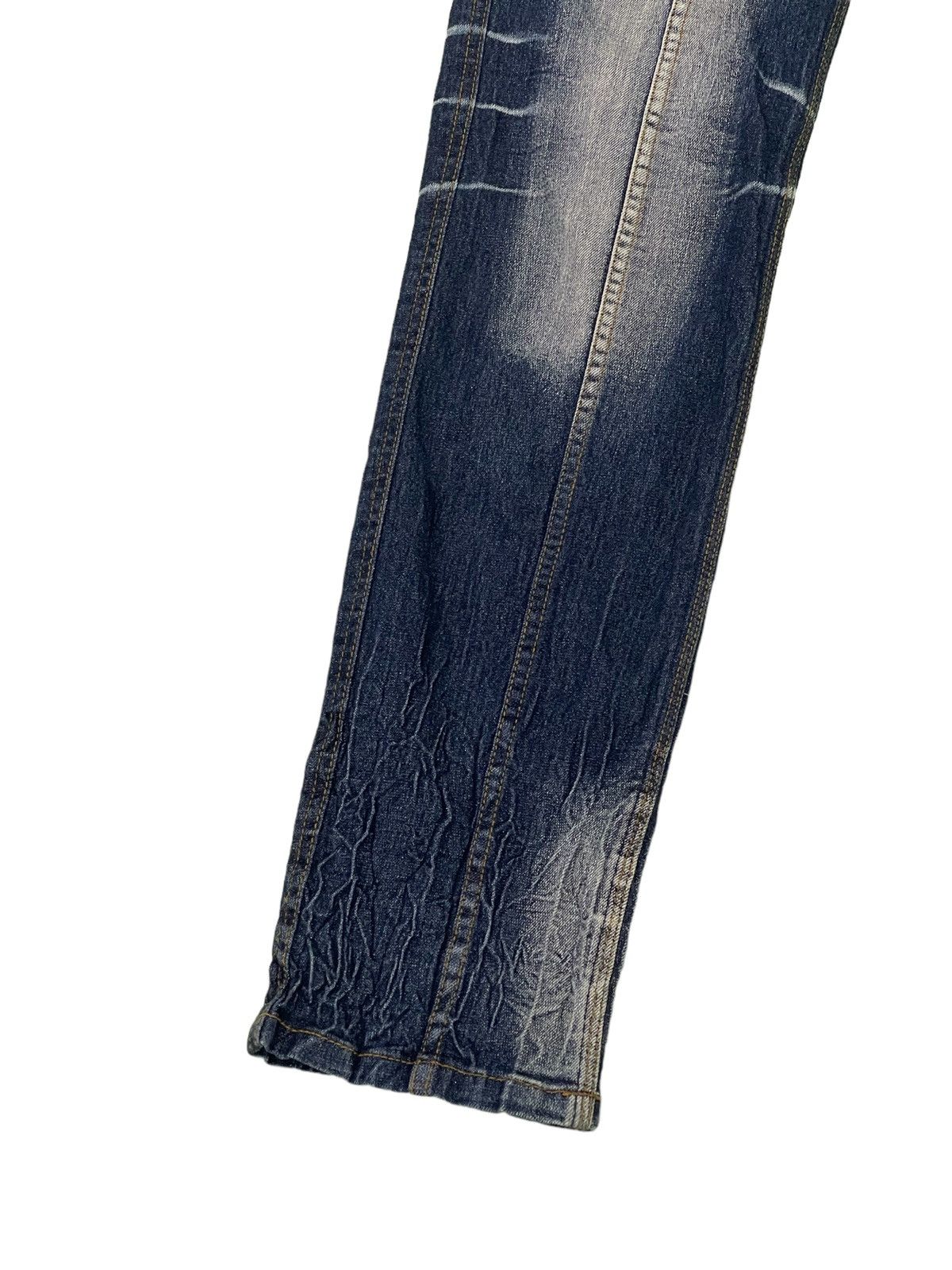 Japanese Brand Slim Jeans Hideaways Nicole Acid Wash Clawmarks Tapered 19🟦 Size US 31 - 5 Thumbnail