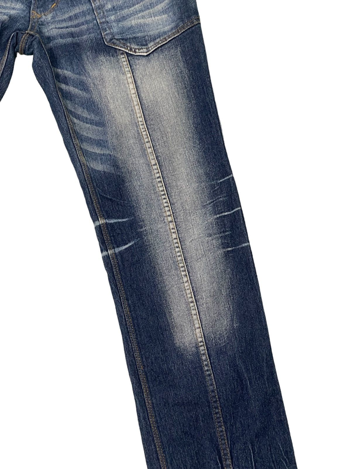 Japanese Brand Slim Jeans Hideaways Nicole Acid Wash Clawmarks Tapered 19🟦 Size US 31 - 6 Thumbnail