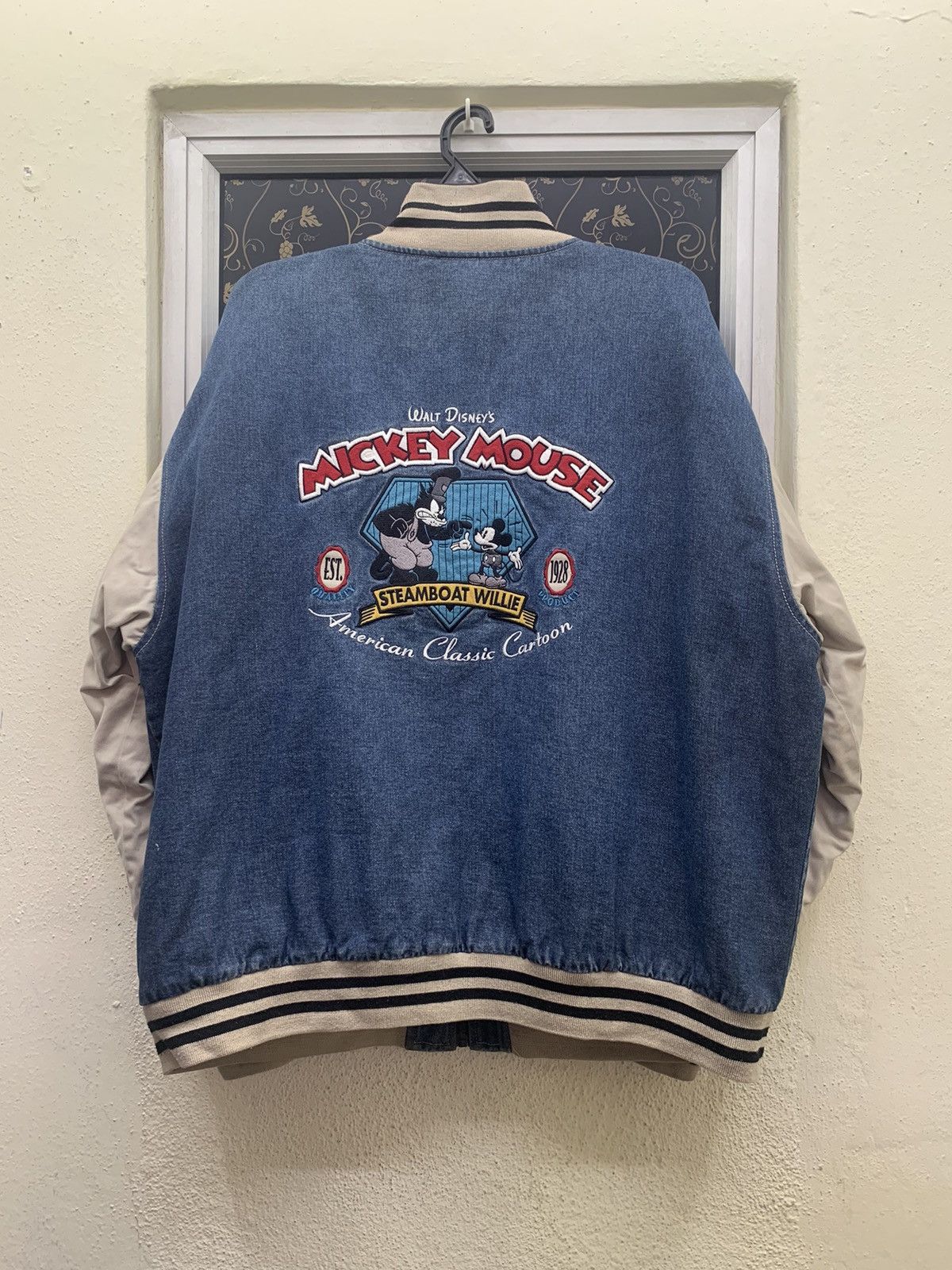 Mickey Mouse 03 Vintage Varsity Jacket Size US XL / EU 56 / 4 - 1 Thumbnail