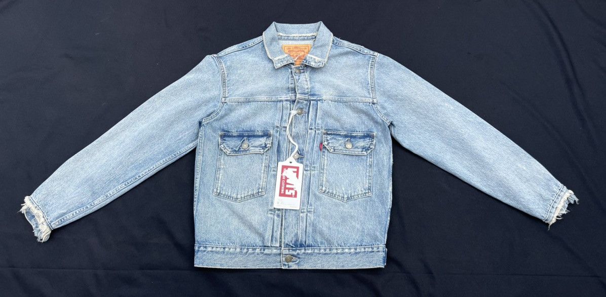 NWT Trashed Look LVC Levi's 507XX Big E Type Denim Jacket