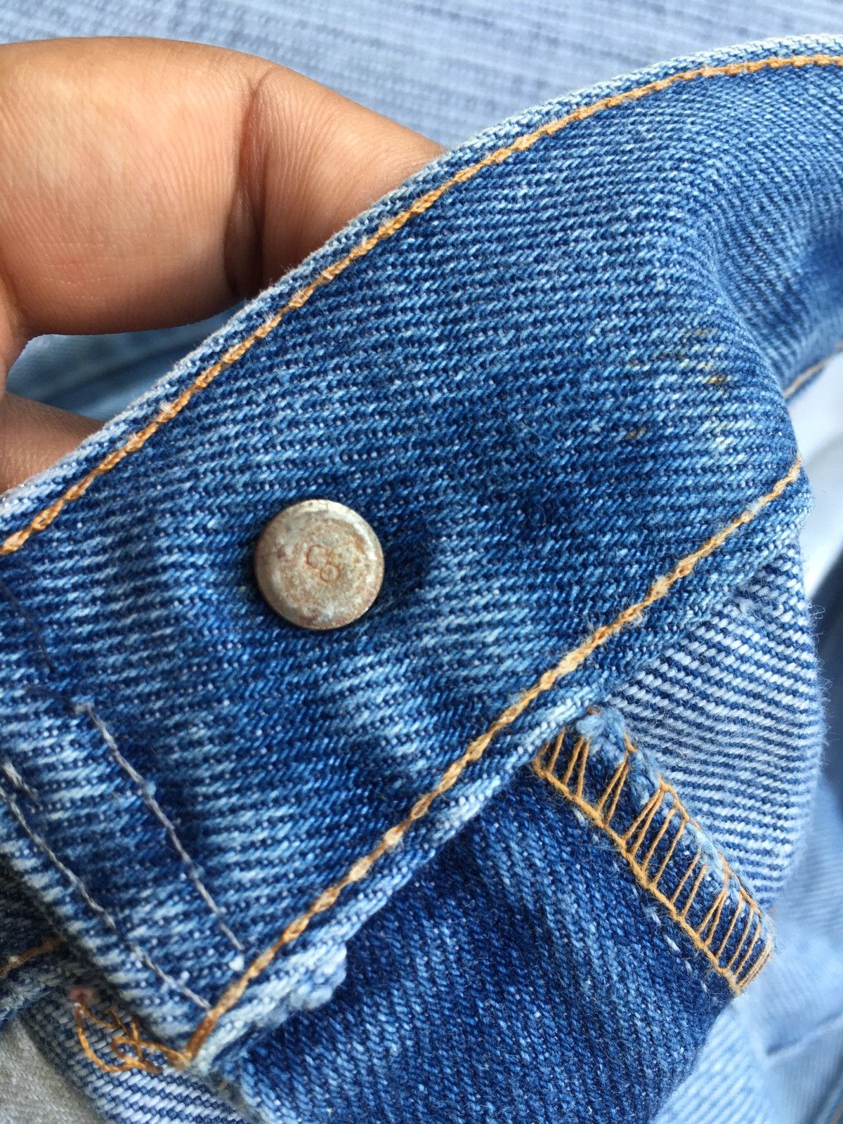 Levi's Vintage Clothing vintage levi’s oren tag button no #8 Size US 33 - 6 Thumbnail
