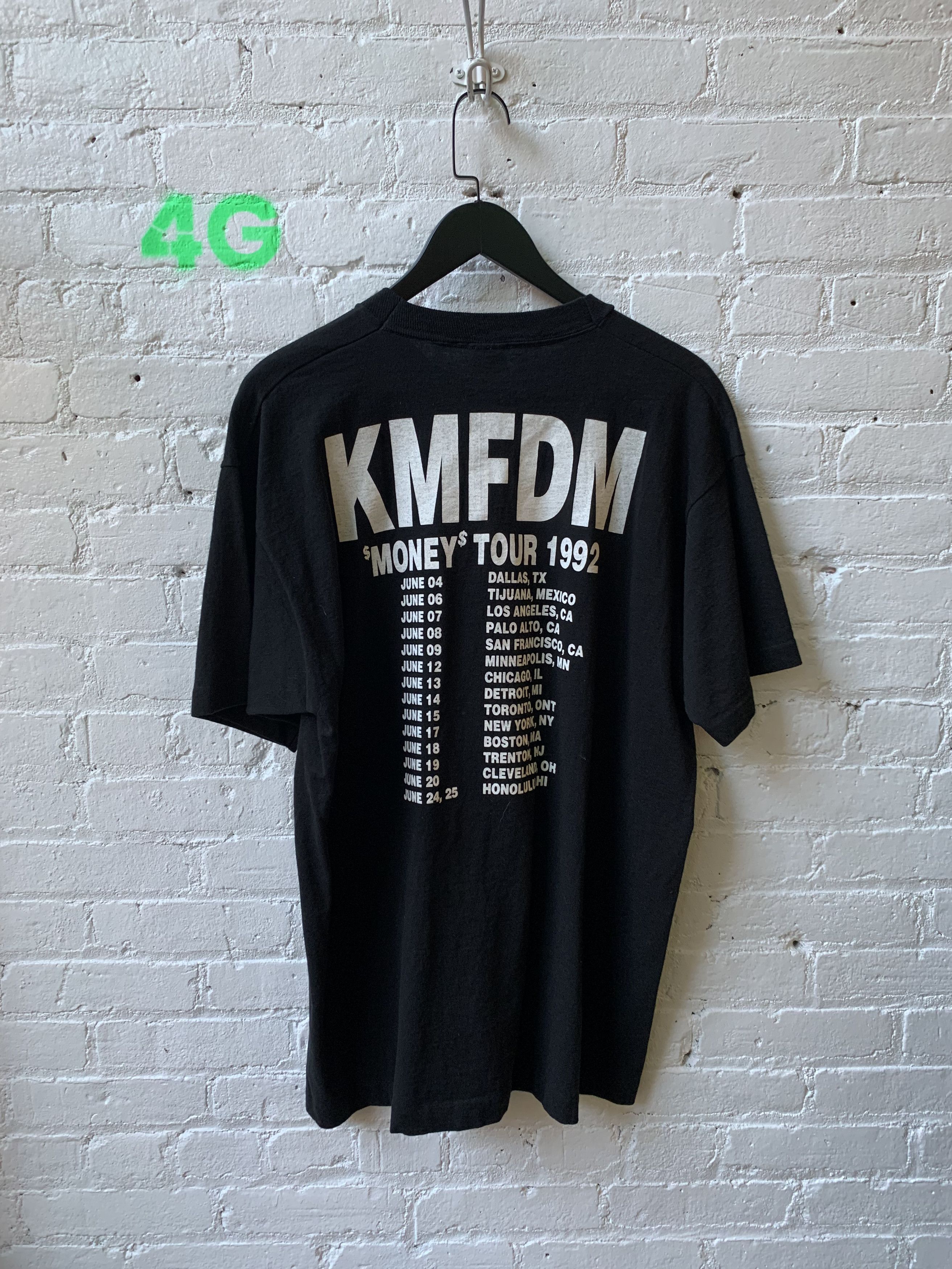 Vintage KMFDM Money Tour Tee Sz XL