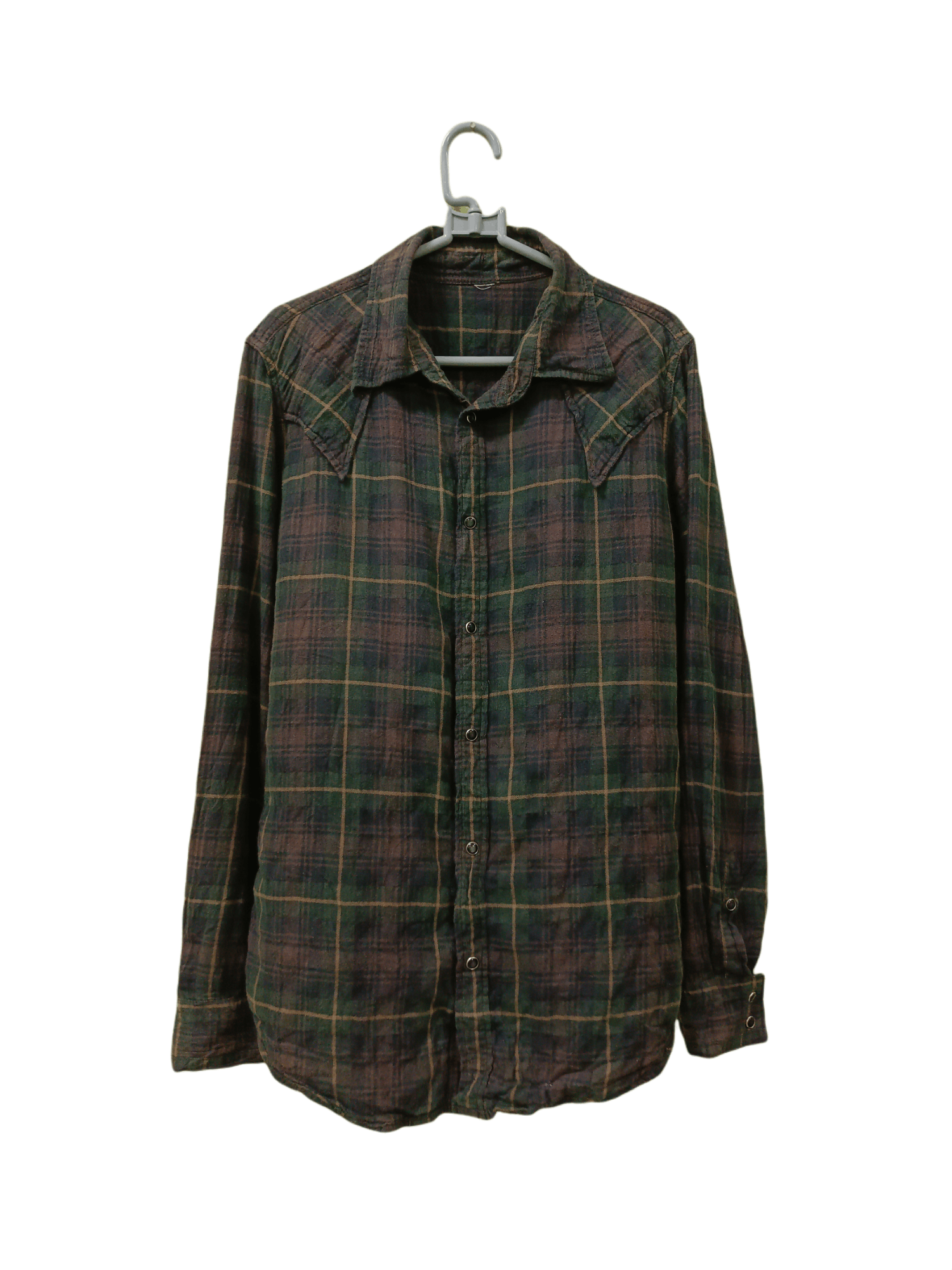 Red Button Flannel Shirt Button Up