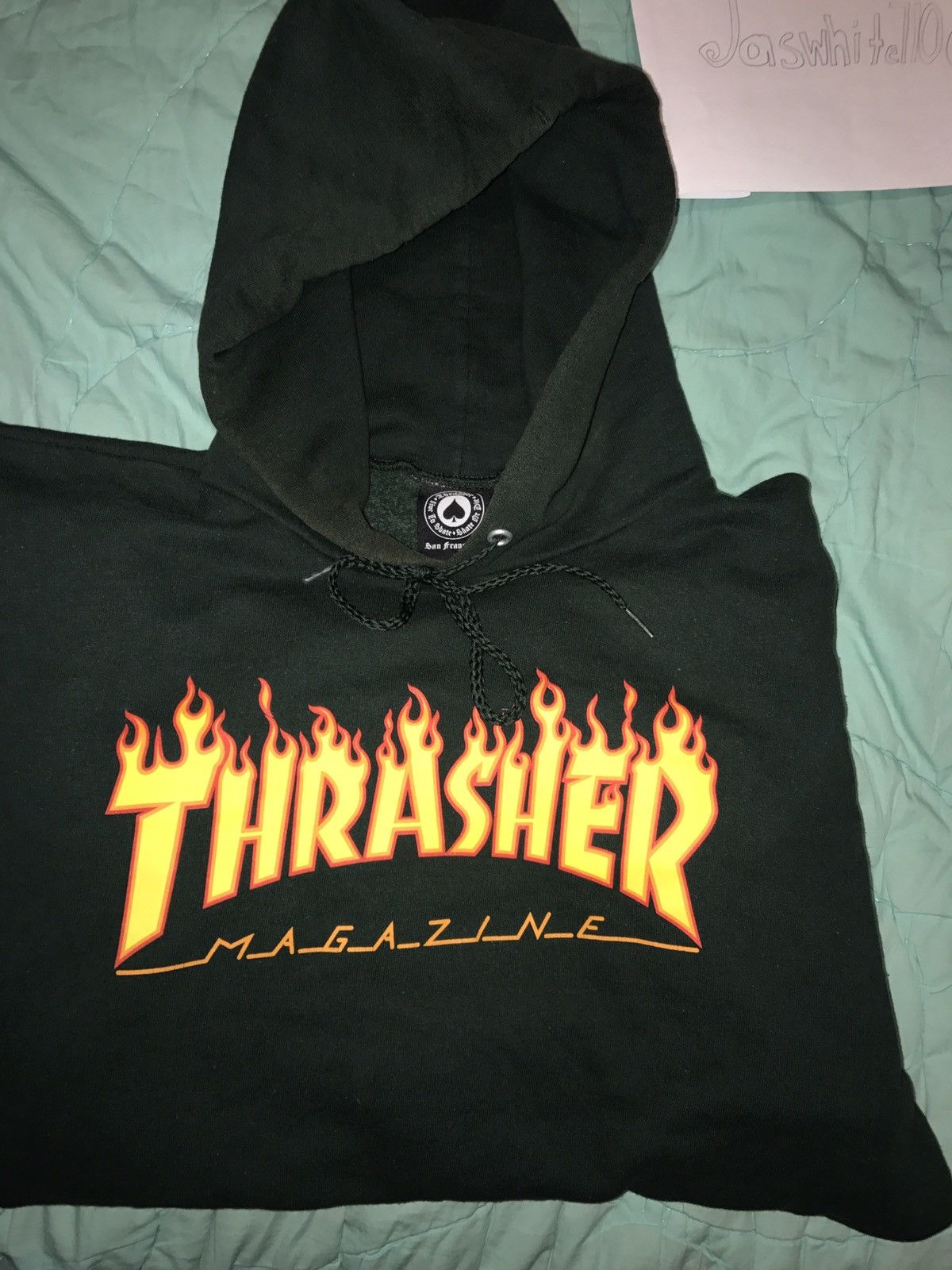 Thrasher Thrasher green flame hoodie Size US XL / EU 56 / 4 - 3 Preview