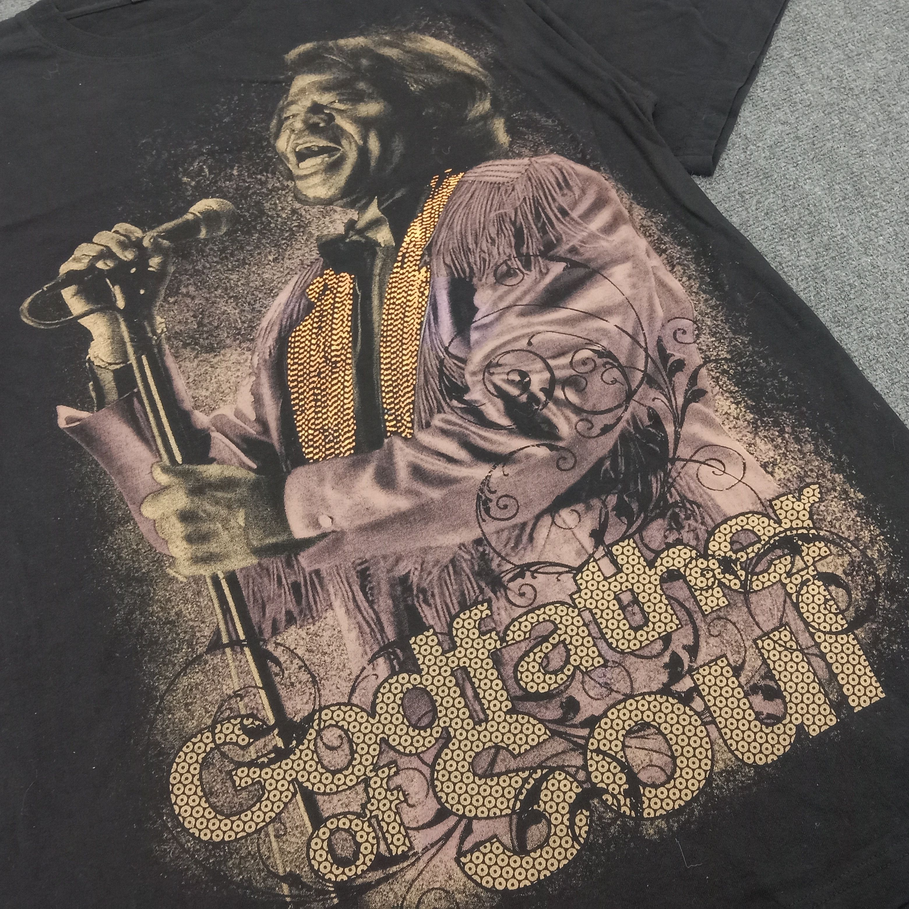 Band Tees × Vintage JAMES BROWN American Singer Overprint Tshirt Size US XL / EU 56 / 4 - 3 Thumbnail