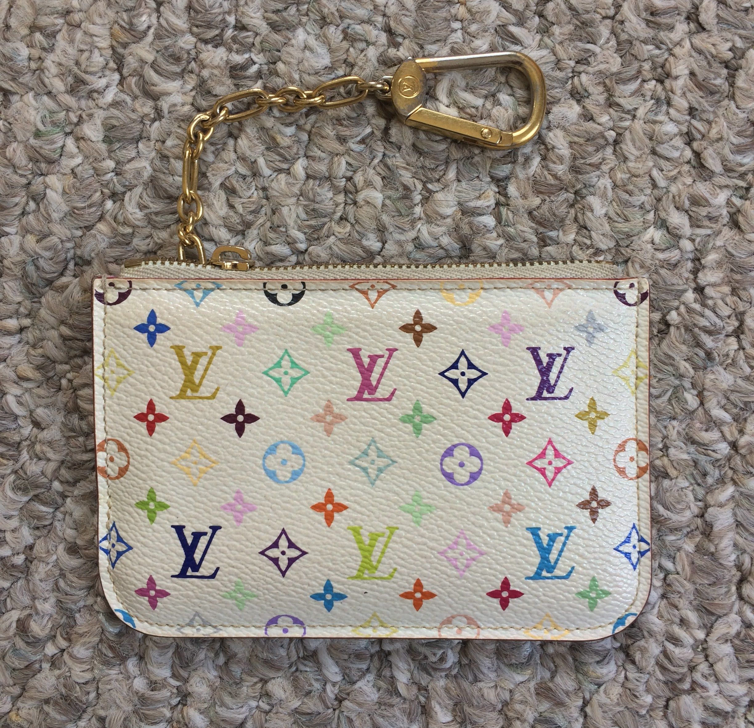 NEW S/S 2003 Louis Vuitton x Takashi Murakami Monogram Zip Pouch