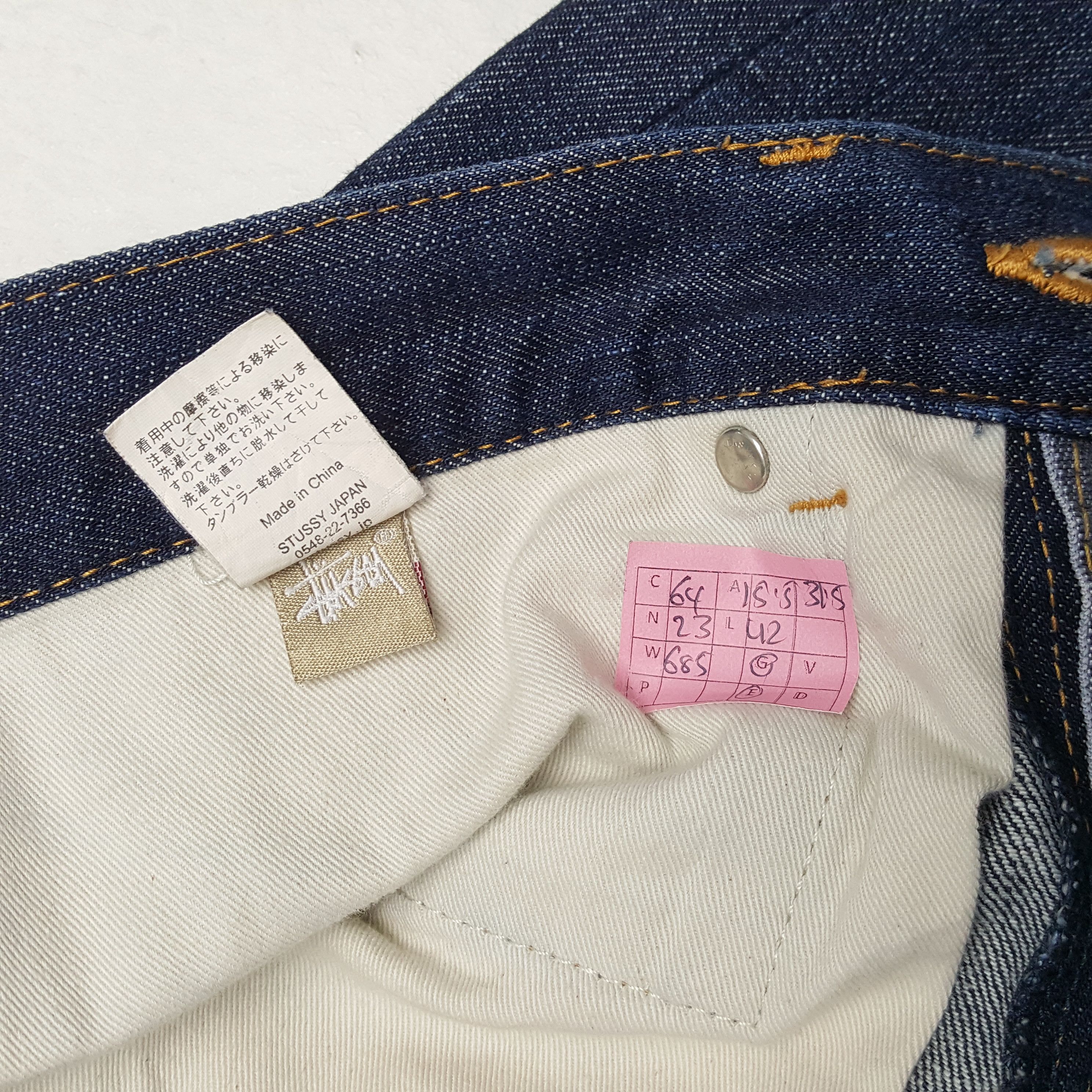 Stussy × Vintage STUSSY Streetwear Skateboard Custom Logo Style Jeans Size US 31 - 13 Thumbnail