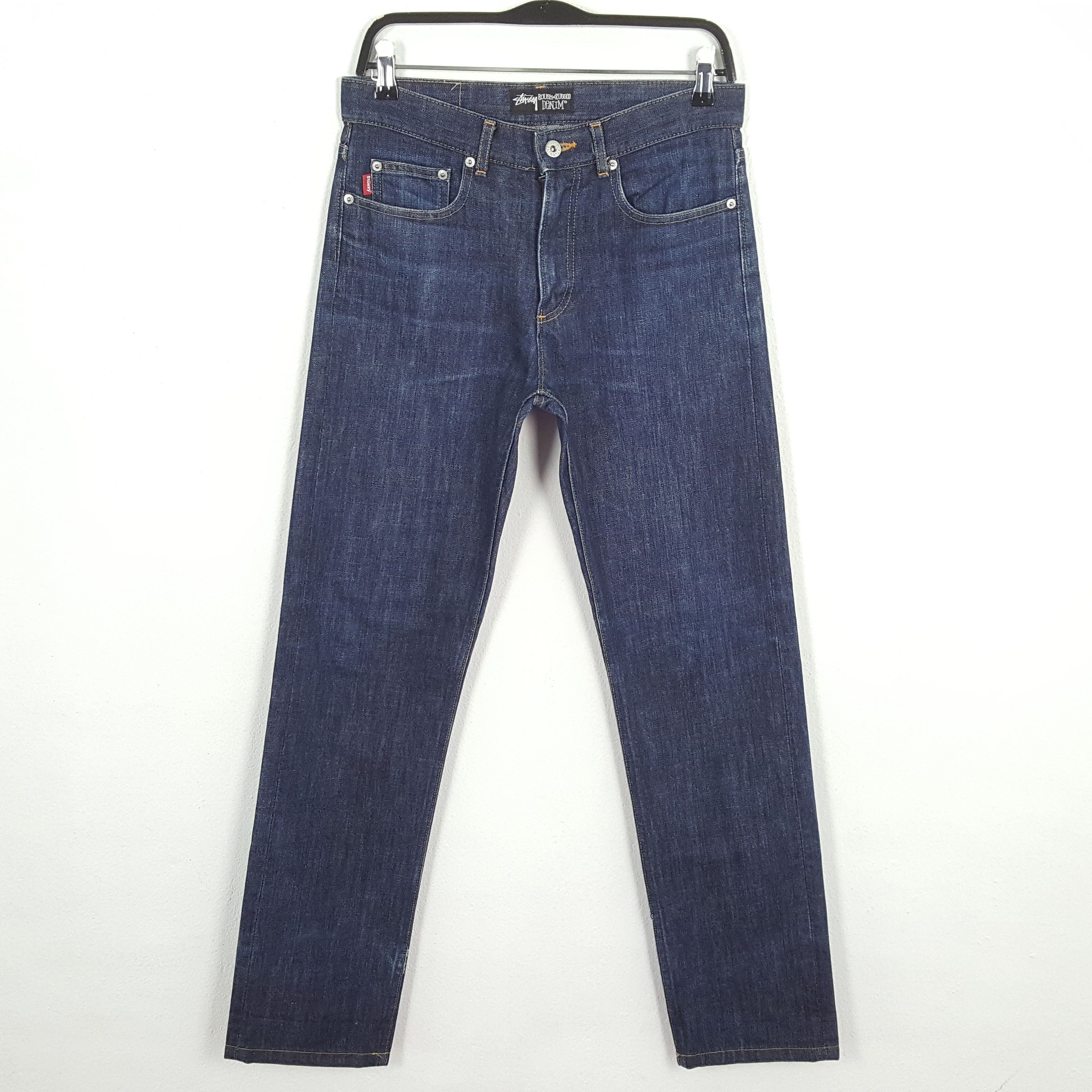 Stussy × Vintage STUSSY Streetwear Skateboard Custom Logo Style Jeans Size US 31 - 4 Thumbnail