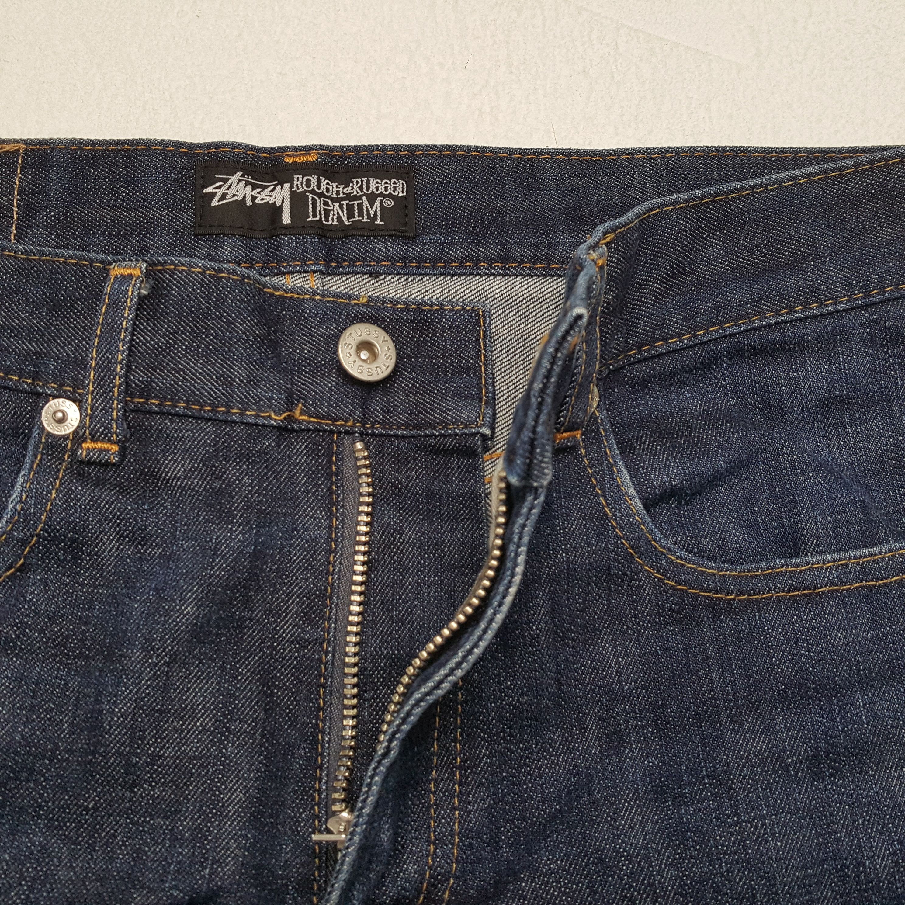 Stussy × Vintage STUSSY Streetwear Skateboard Custom Logo Style Jeans Size US 31 - 12 Thumbnail