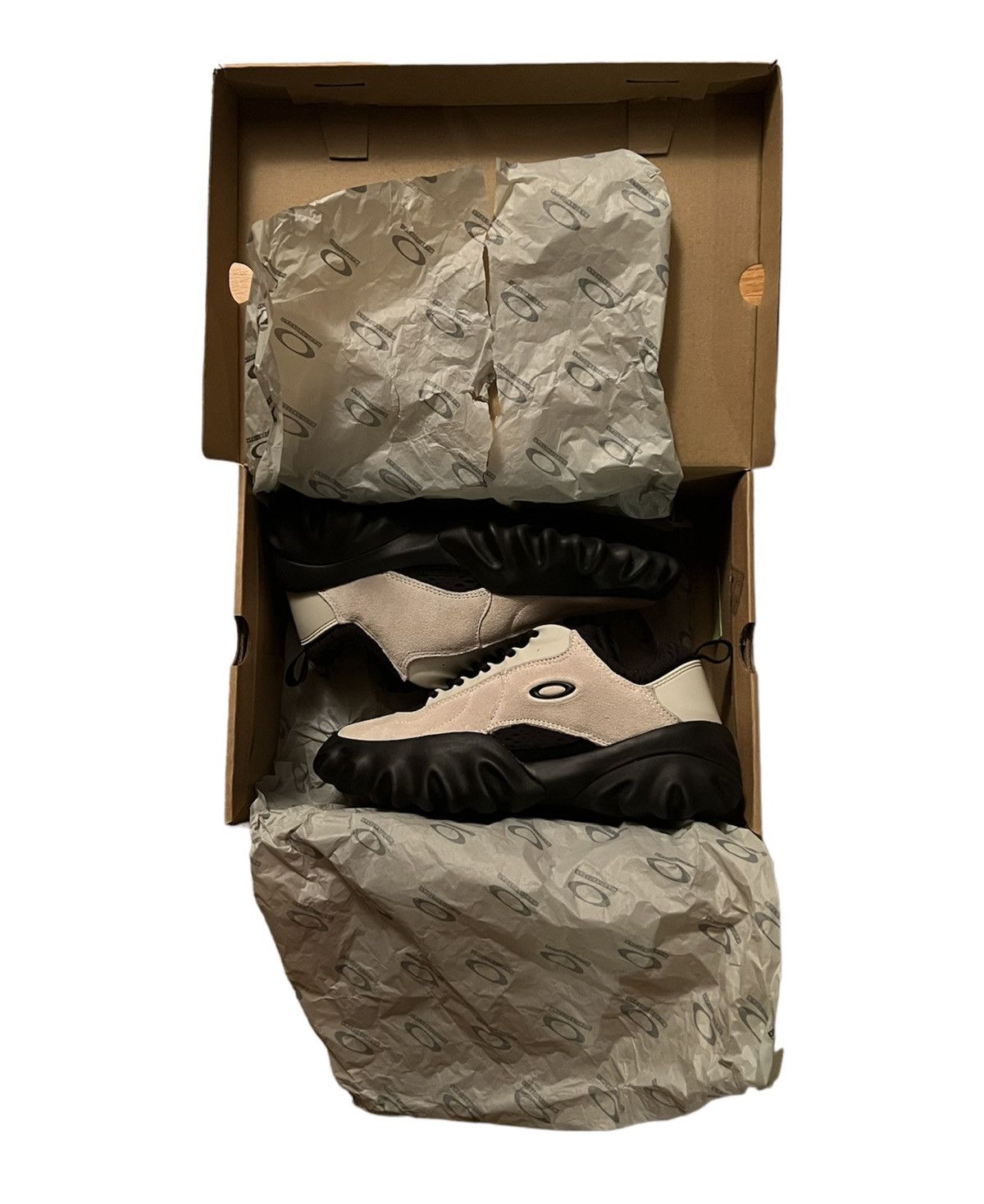image of Brain Dead Factory Team Chop Saw Ivory Black Shoes in White, Men's (Size 6)
