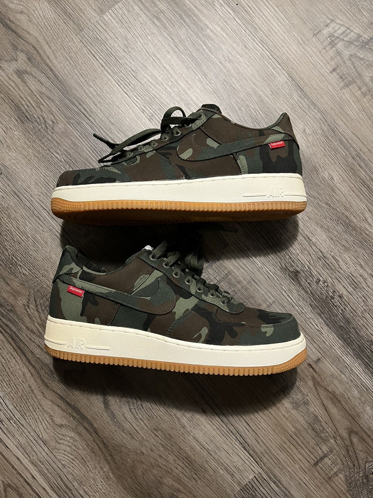Supreme Nike Air Force 1 Camo Canvas 2012 Grailed