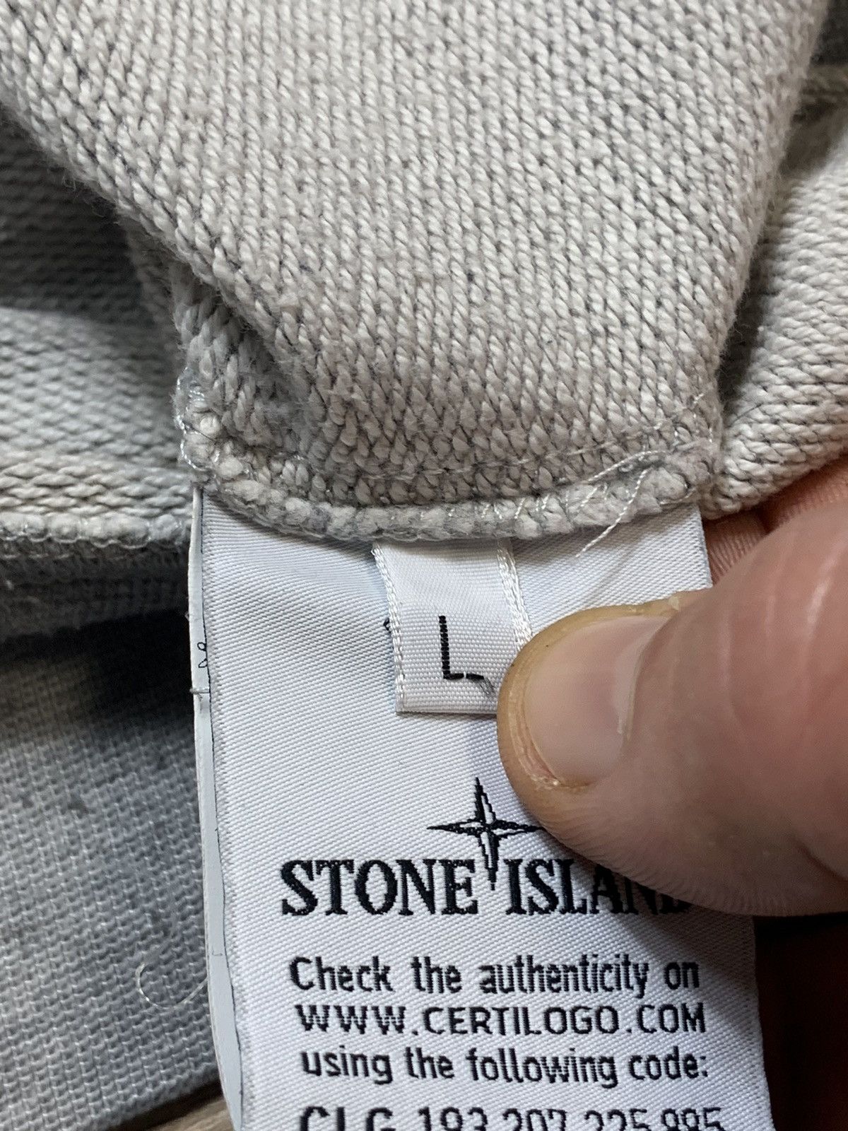 Massimo Osti × Stone Island Stone Island Melange Fleece Crew Sweatshirt Size US L / EU 52-54 / 3 - 9 Thumbnail