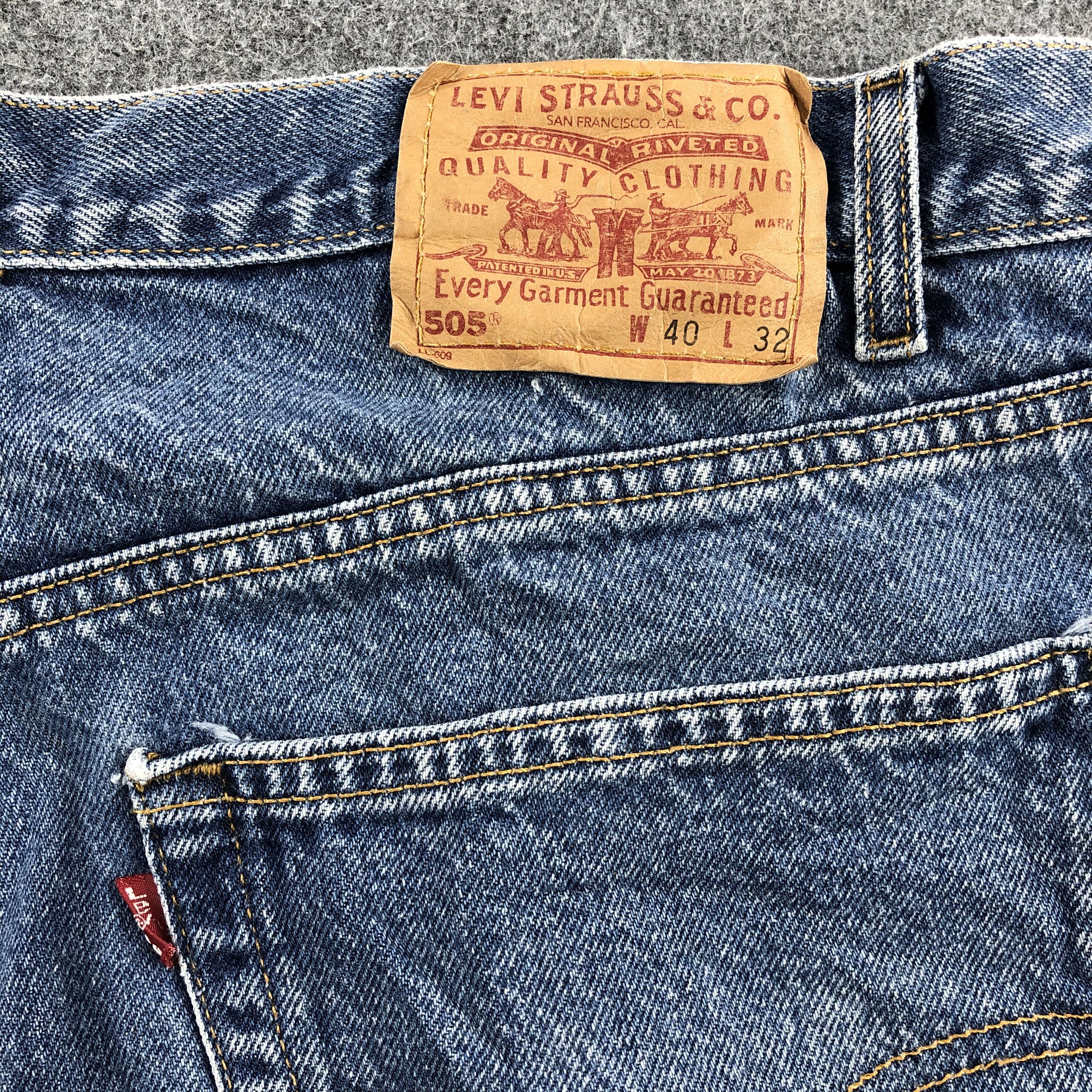 Levi's × Vintage Vintage 90s Levis 505 Denim Jeans-JM1045 Size US 38 / EU 54 - 5 Thumbnail