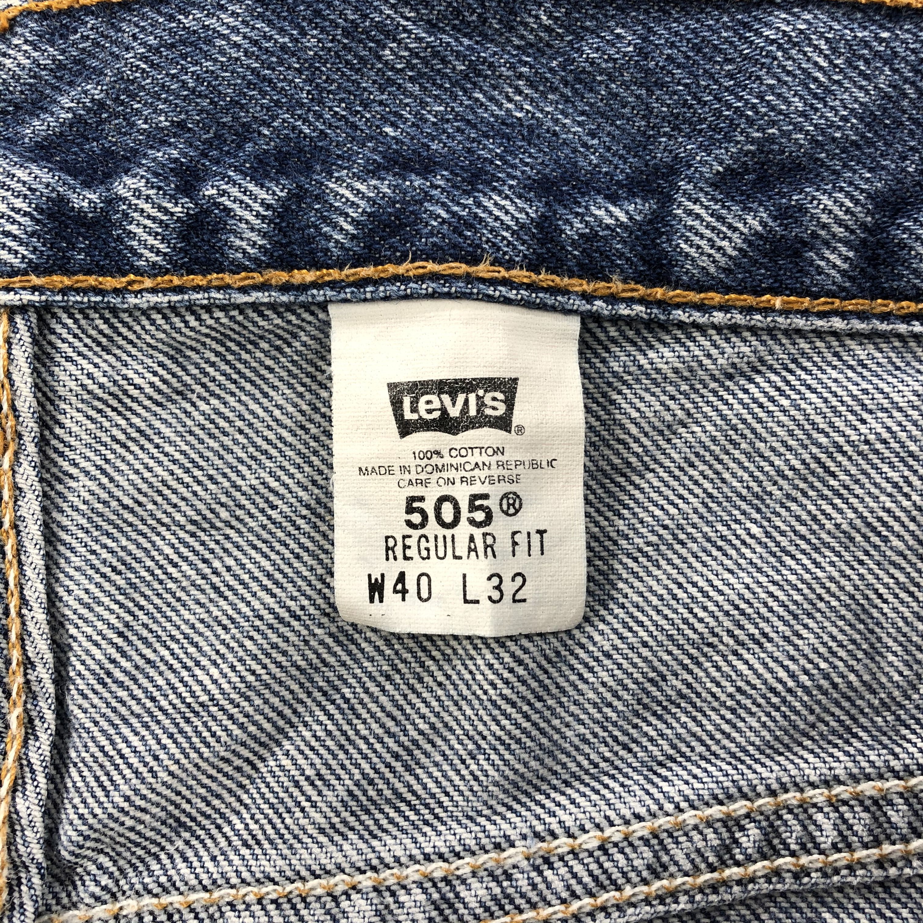 Levi's × Vintage Vintage 90s Levis 505 Denim Jeans-JM1045 Size US 38 / EU 54 - 9 Thumbnail