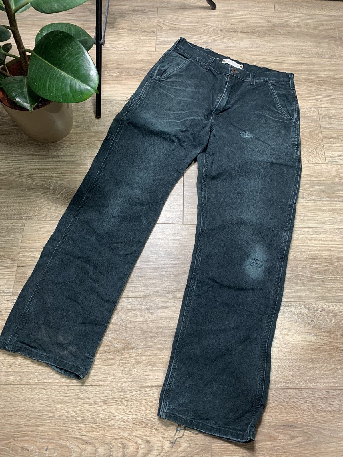 Carhartt × Vintage Vintage 90s Carhartt Distressed Faded Pants Size US 30 / EU 46 - 1 Thumbnail