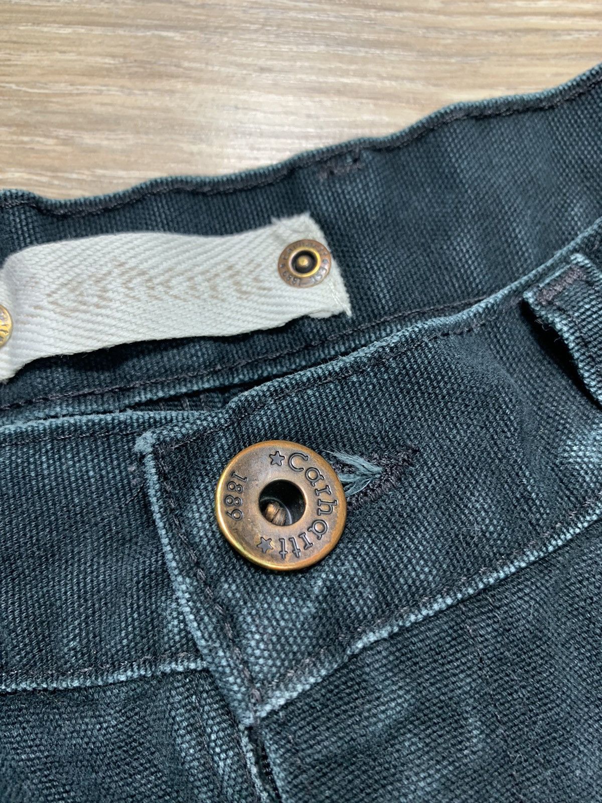 Carhartt × Vintage Vintage 90s Carhartt Distressed Faded Pants Size US 30 / EU 46 - 4 Thumbnail